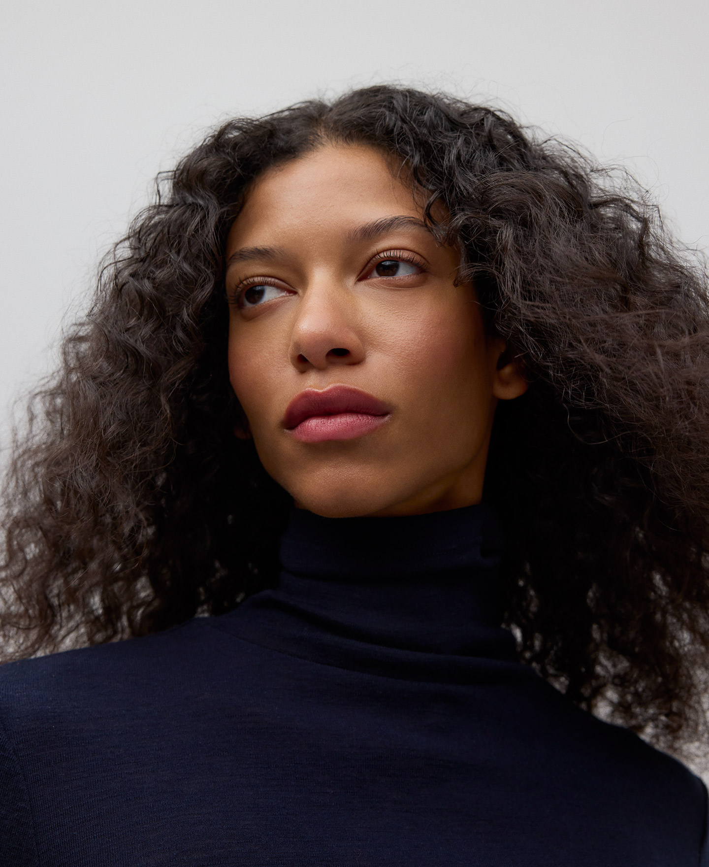 High neck merino wool T-shirt woman image number 3