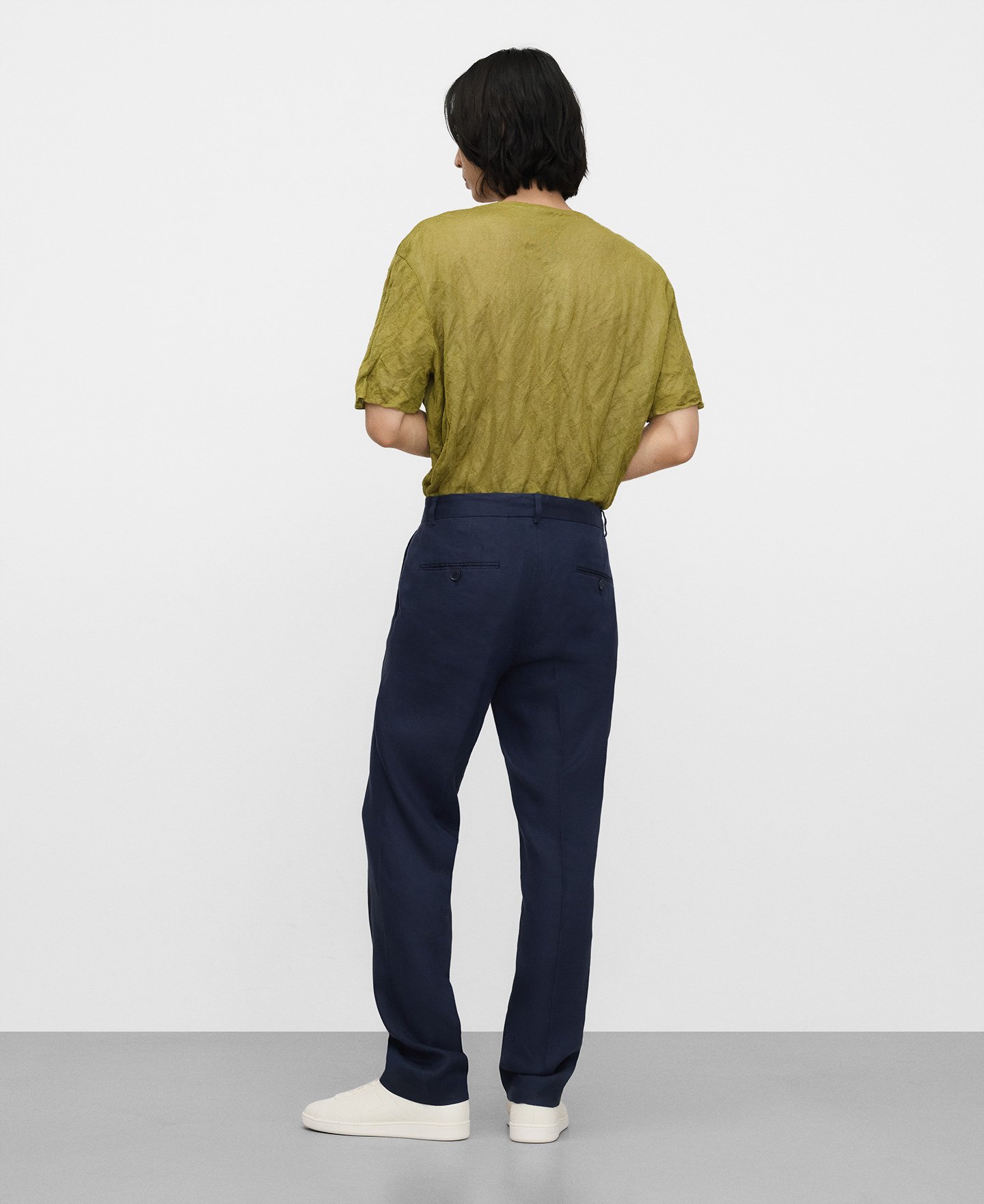Linen tailored trousers image number 2