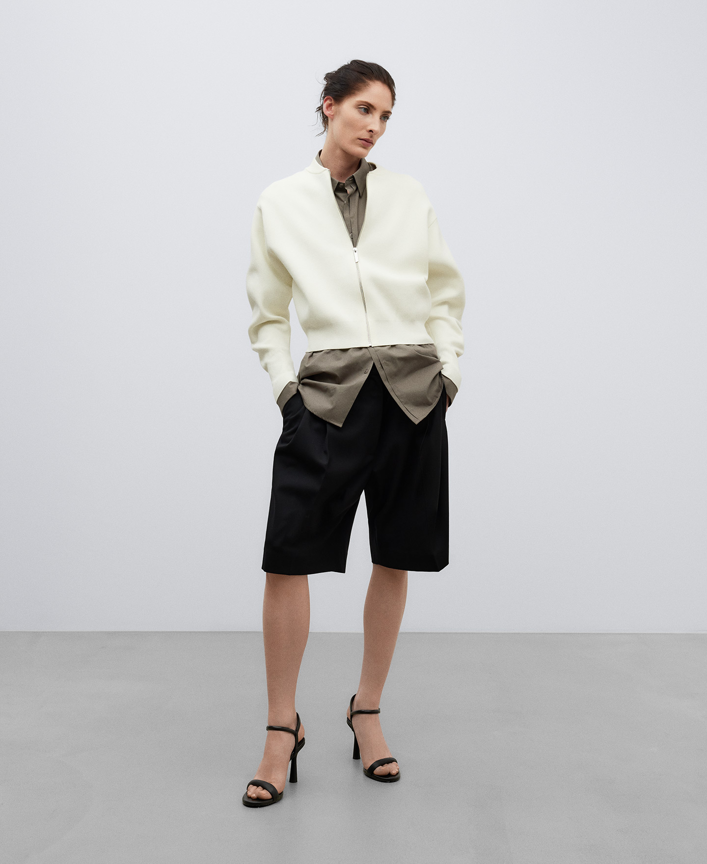 Double-fronted knit jacket woman image number 1