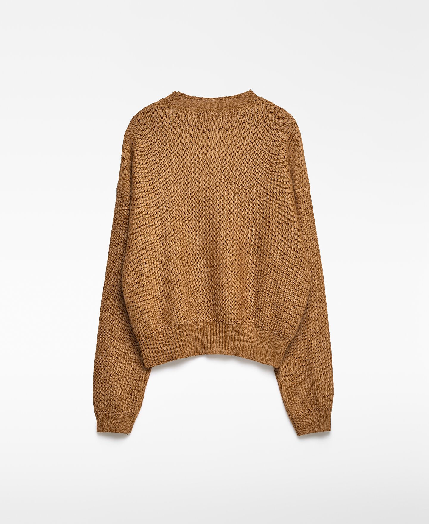 Herringbone knitted sweater woman image number 5