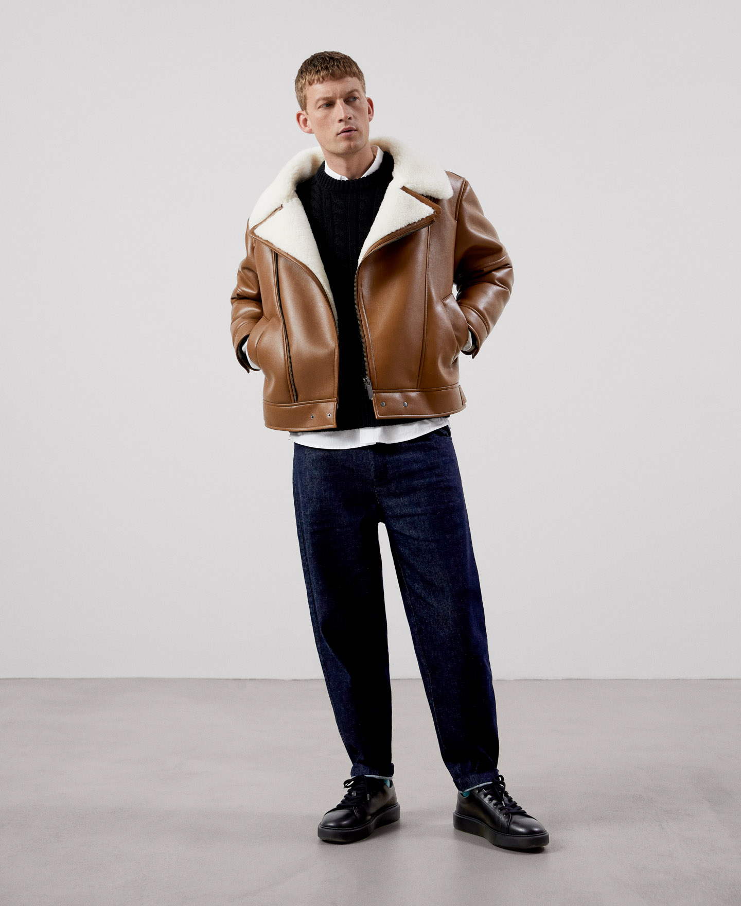 Cotton fabric sweater image number 1