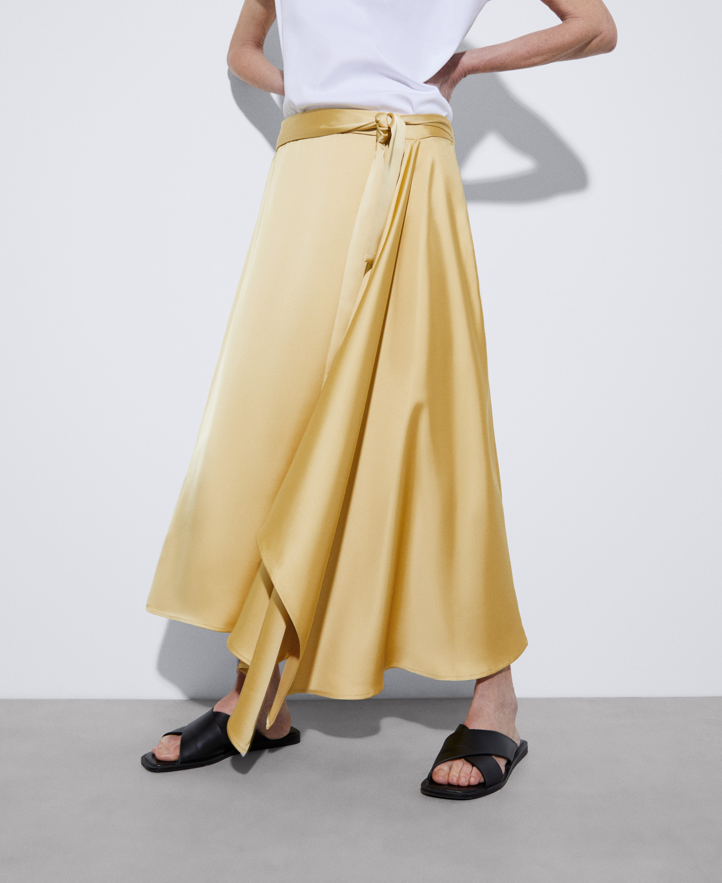 Irregular recycled polyester skirt image number 0