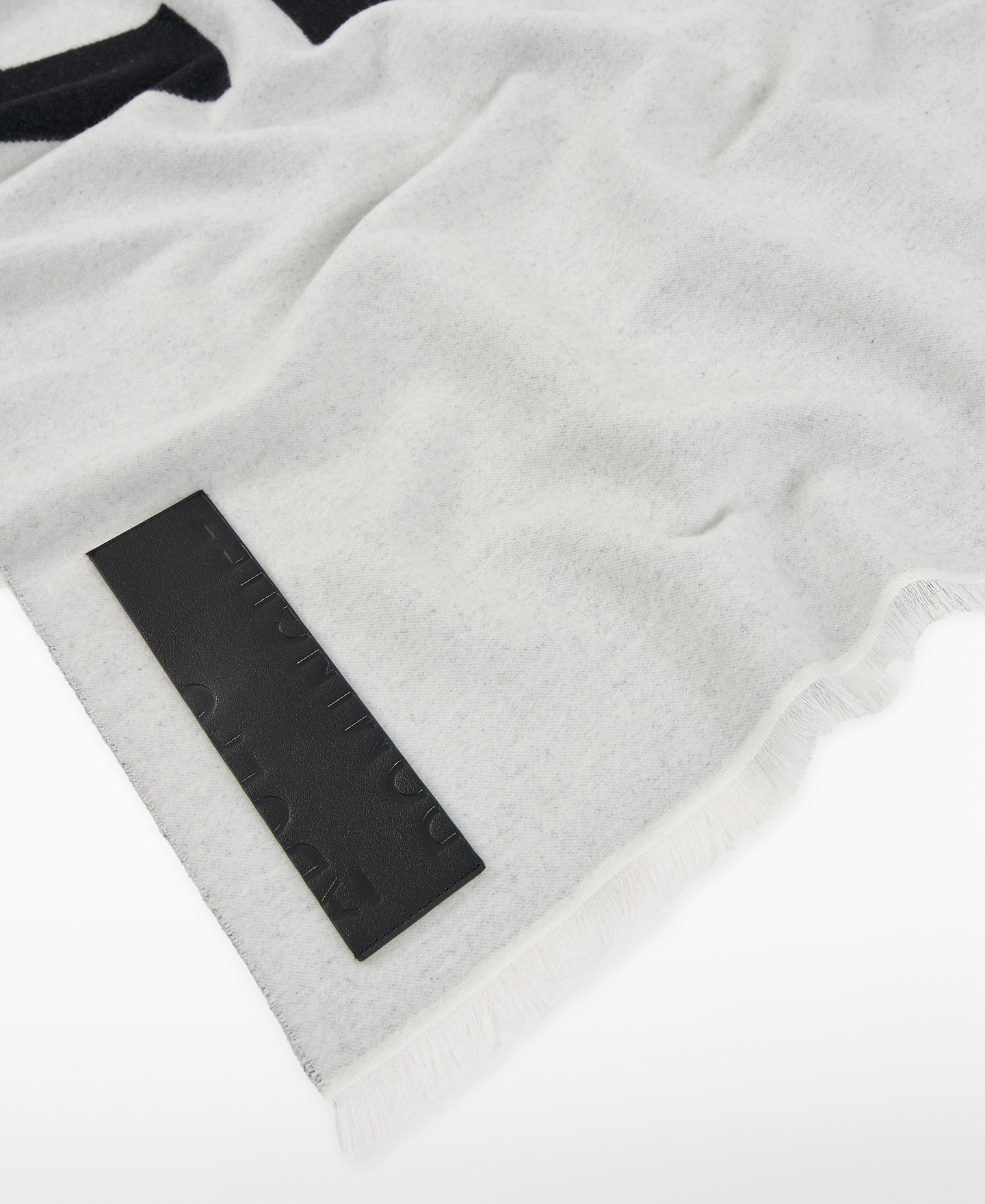 Jacquard maxi logo two-tone scarf image number 2