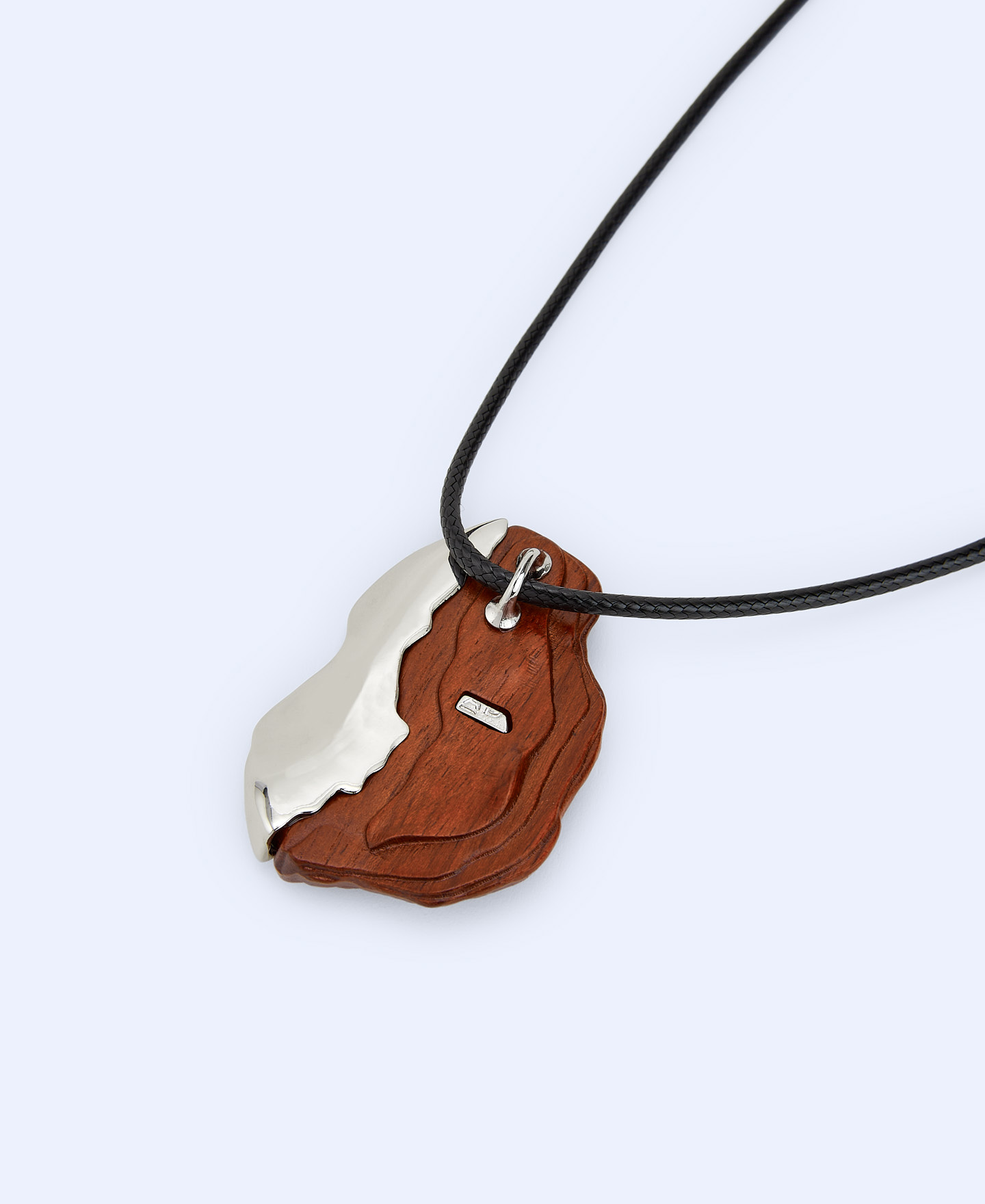 Wood and metal pine bark pendant image number 2