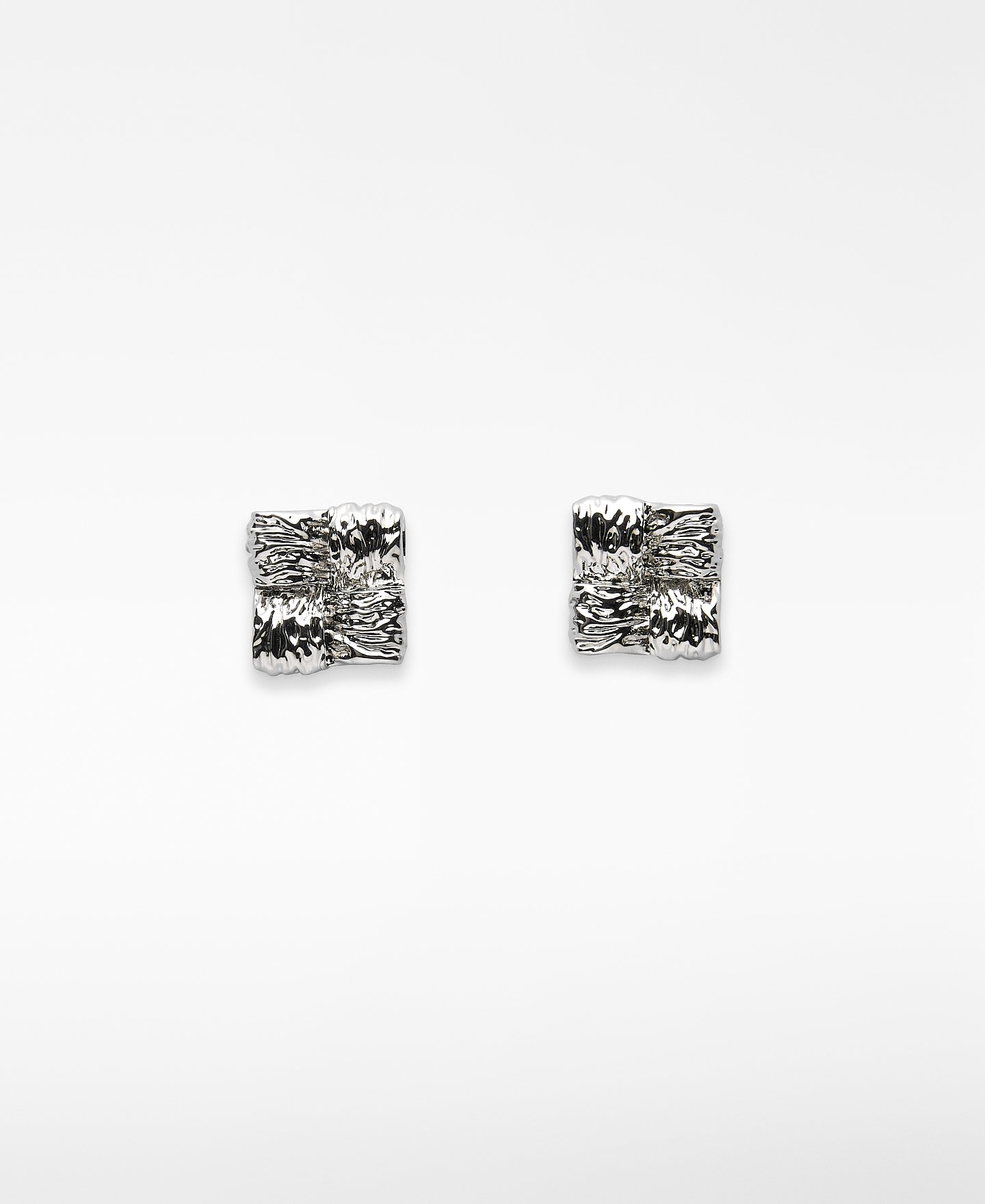 Zinc bow motif earring woman image number 0