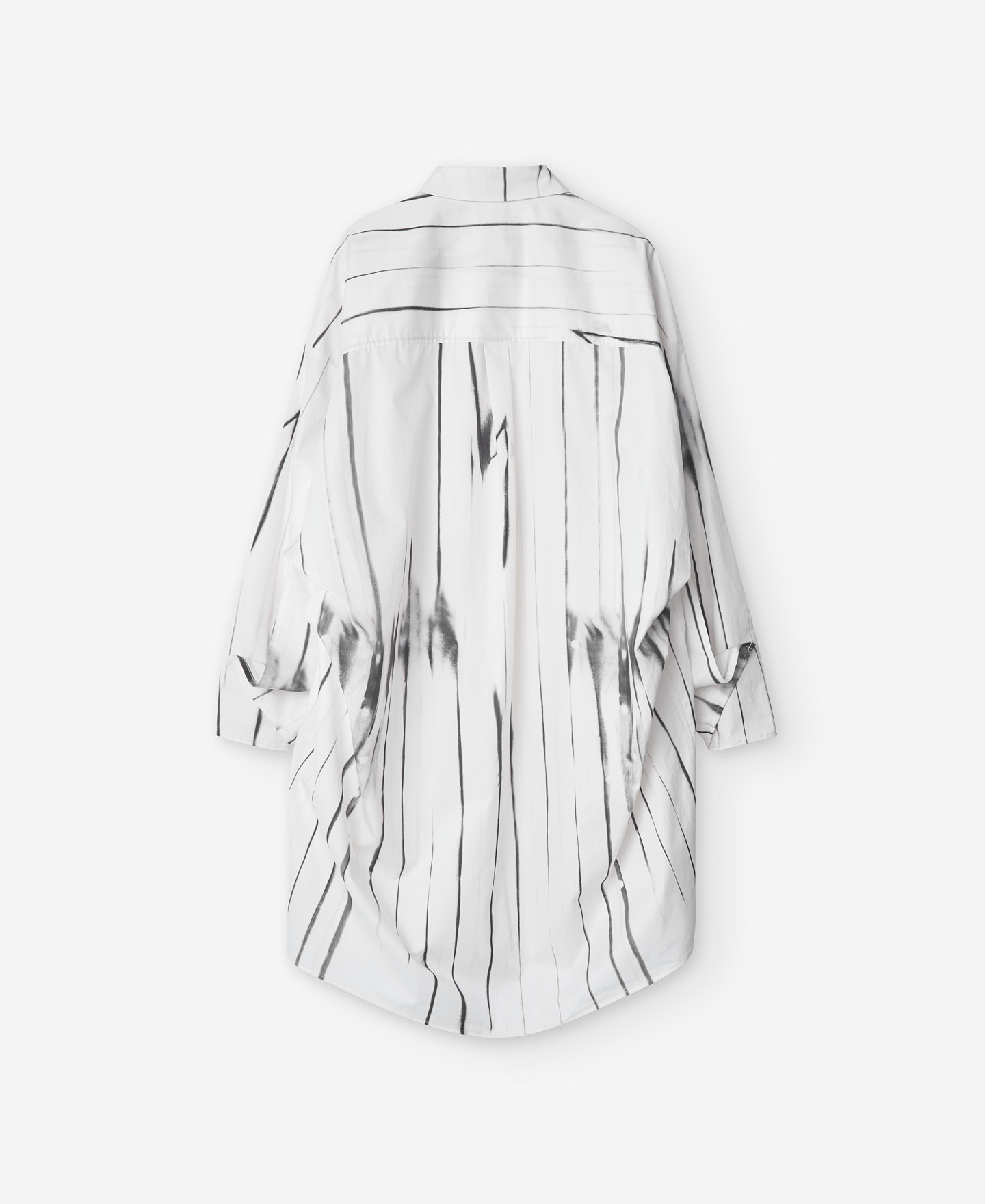 Printed long cotton shirt for women image number 5