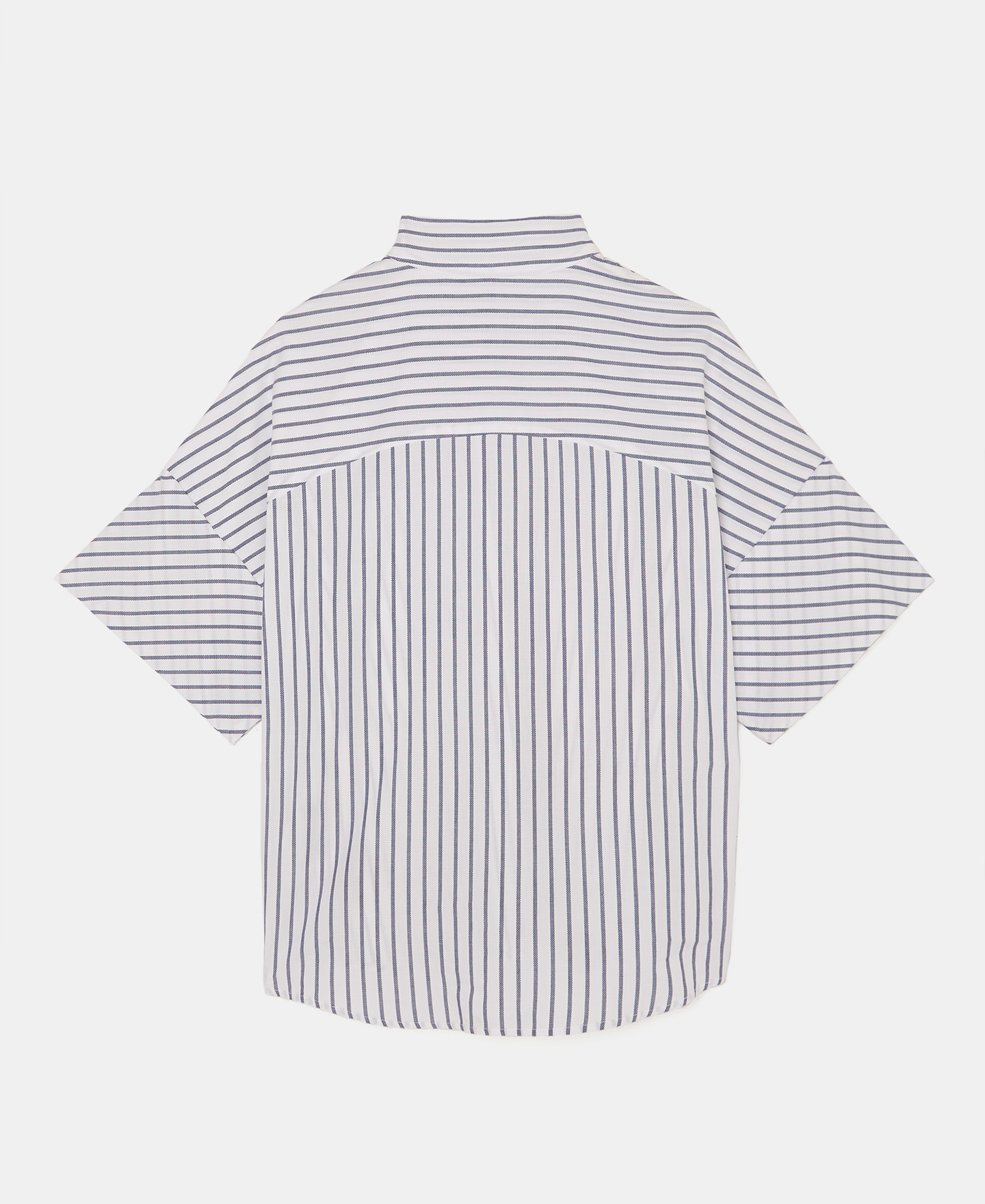 Oversize striped shirt in cotton image number 5