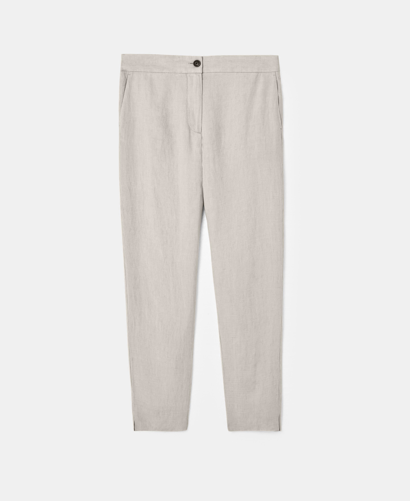 Trousers in natural European linen image number 4