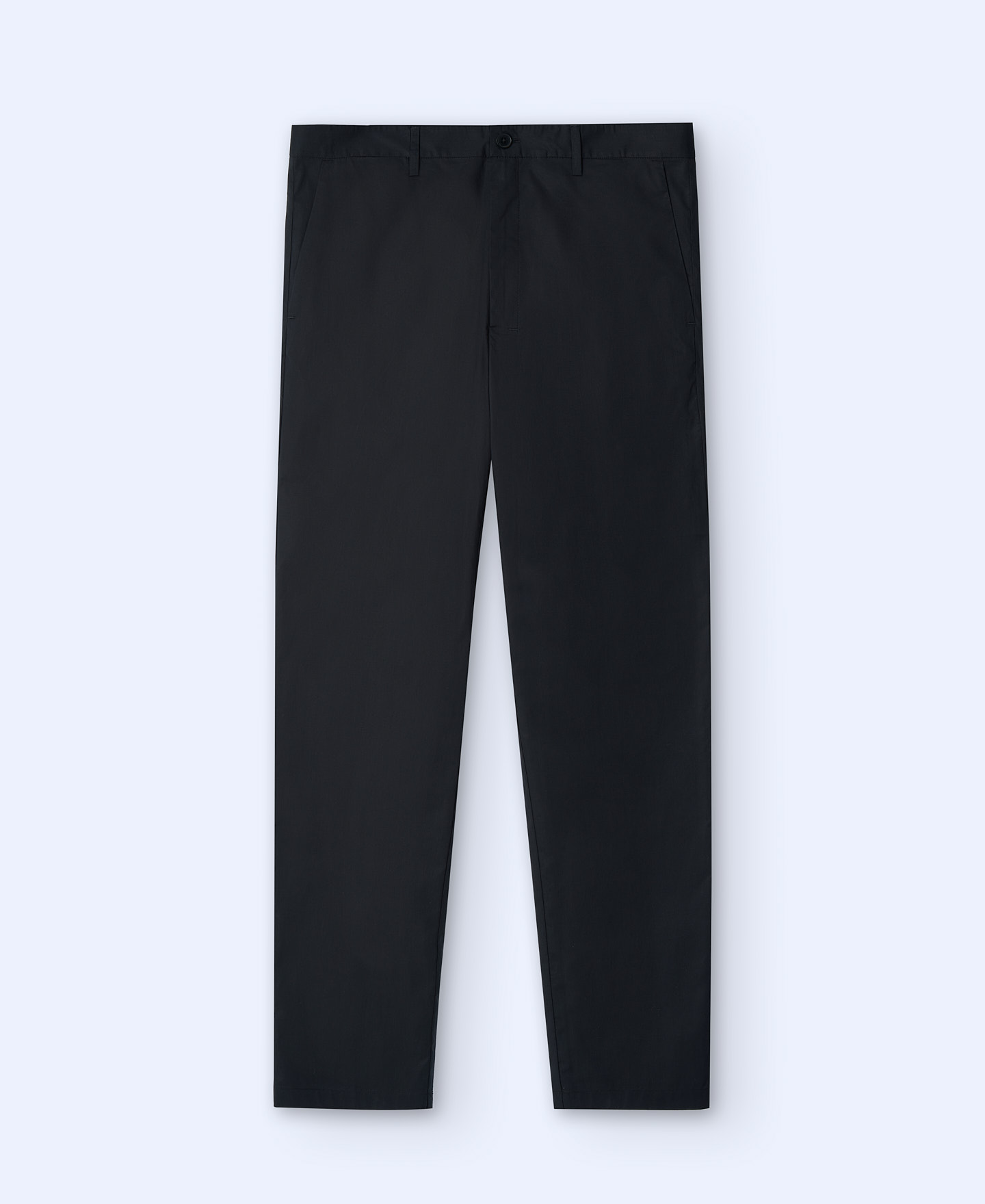 Cotton poplin straight trousers image number 4