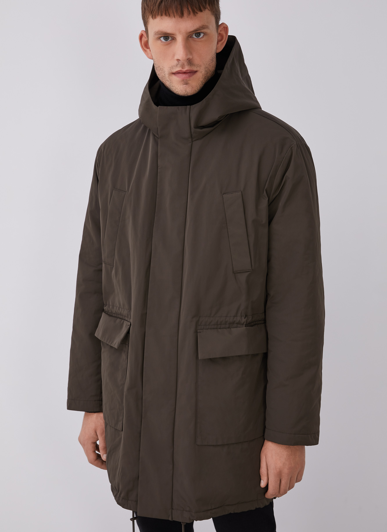Parka sahariana acolchada con capucha image number 0