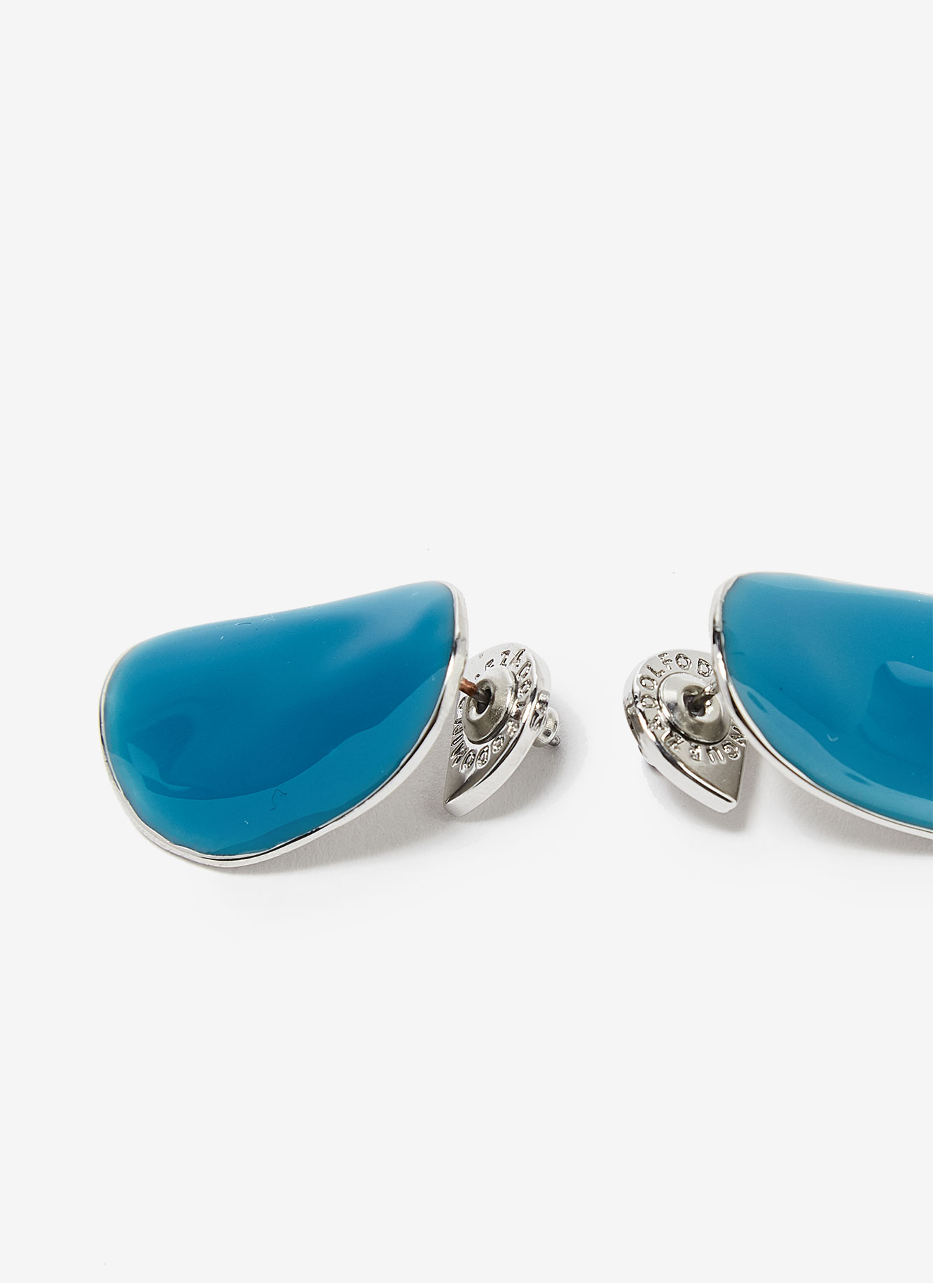 Pendientes de metal y resina image number 2