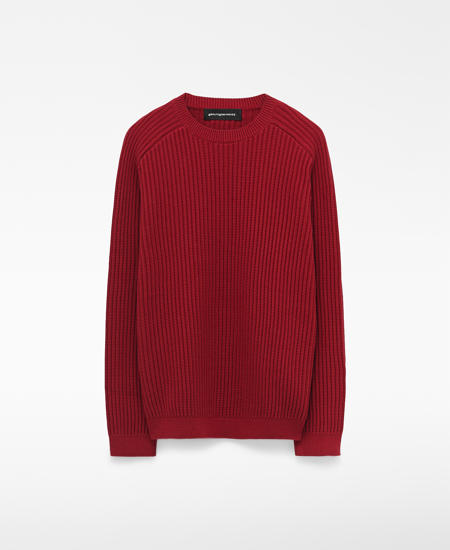 Organic cotton structured knit sweater image number 4
