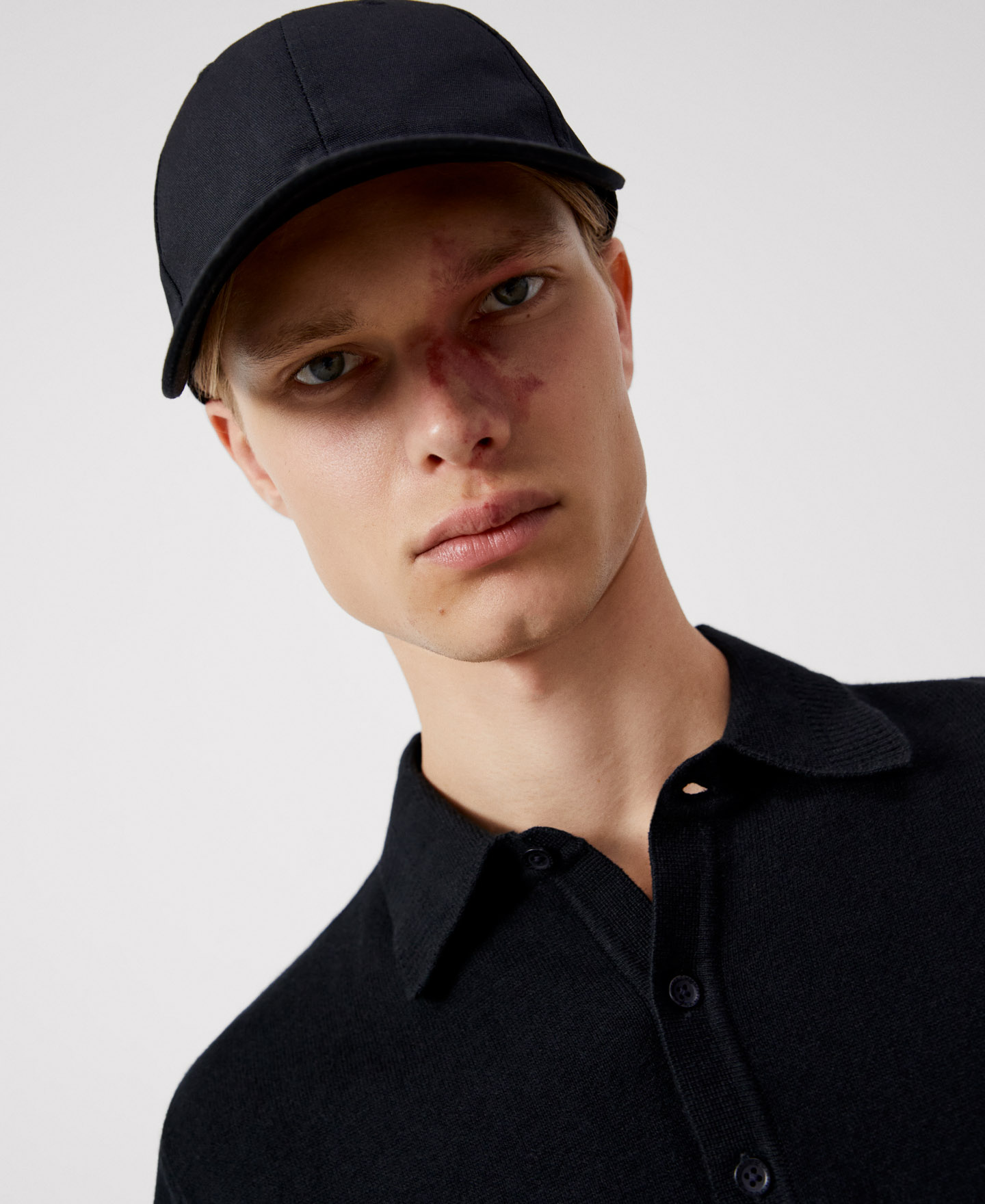 Cotton and wool polo shirt image number 3