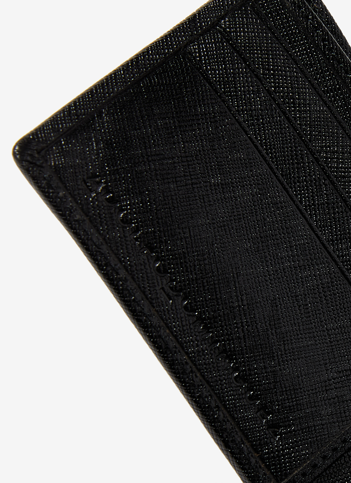 Saffiano leather compact wallet image number 3