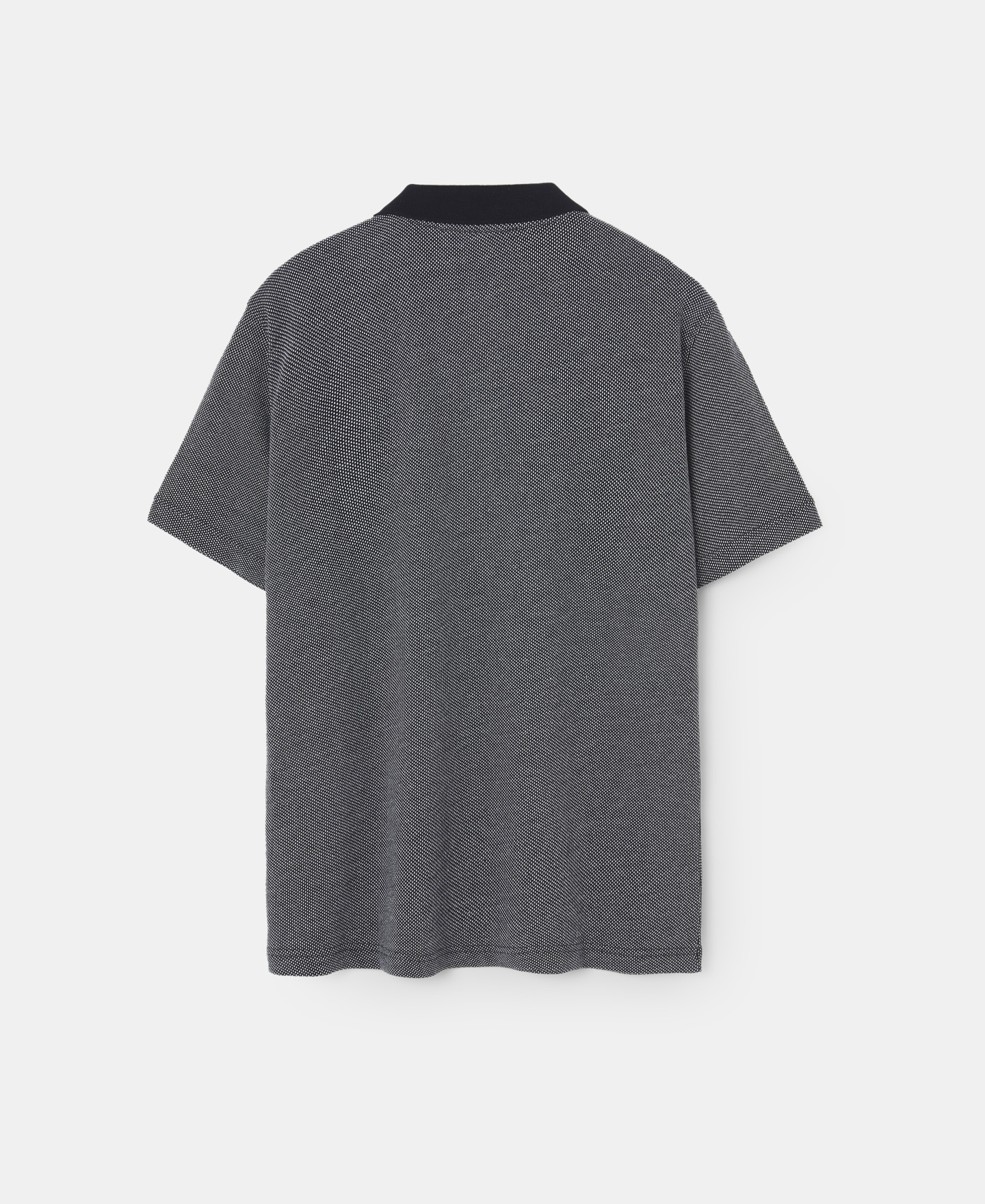 Blue polo shirt in cotton jersey image number 5