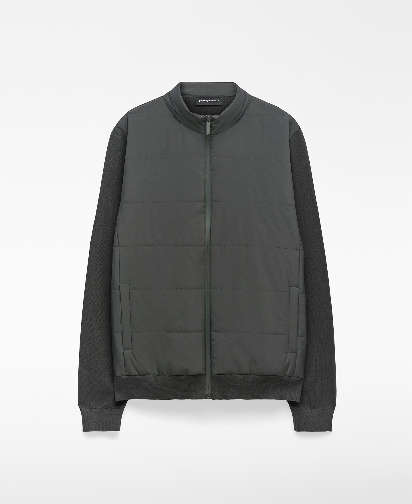 Nylon and knit cardigan man image number 0