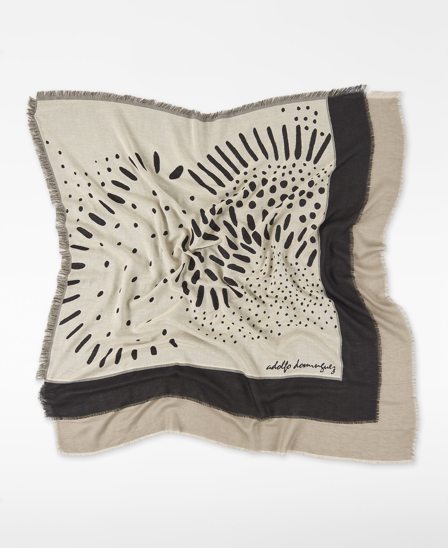 Overlay pieces printed scarf woman image number 1
