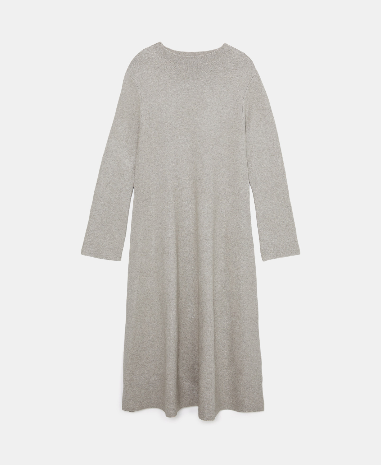 Vestido midi en punto de arroz image number 4