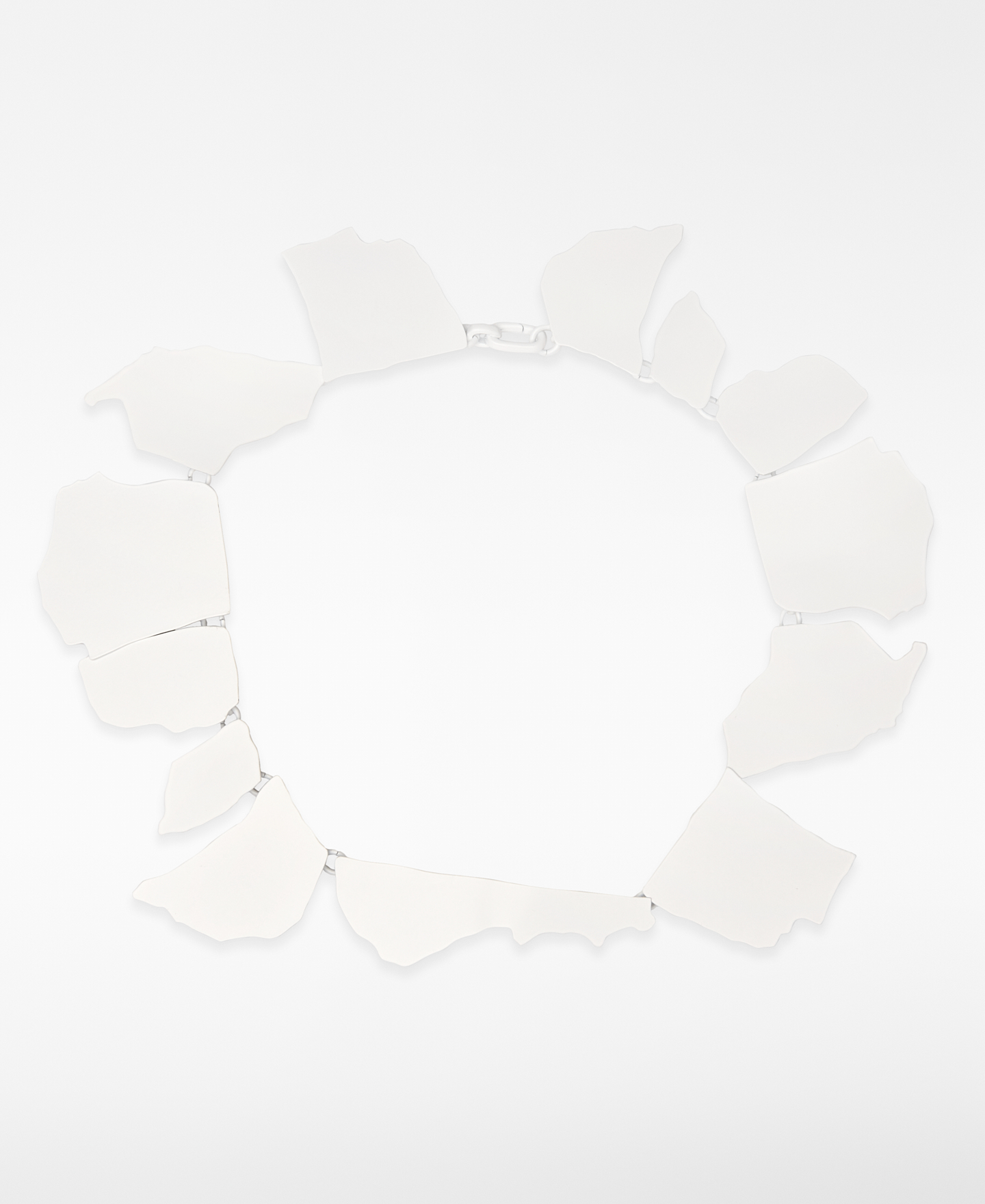 Lacquered metal plates necklace woman image number 0