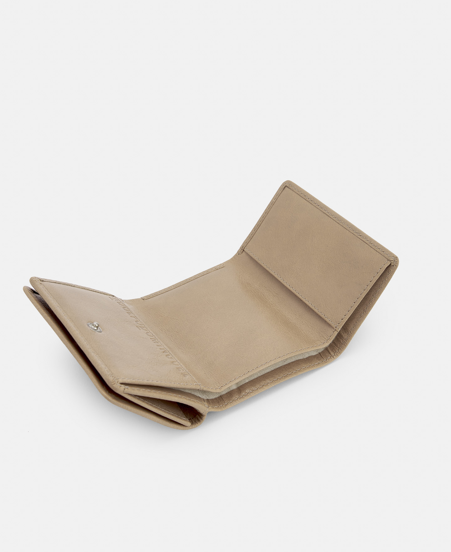 Small wallet in crackled leather image number 2