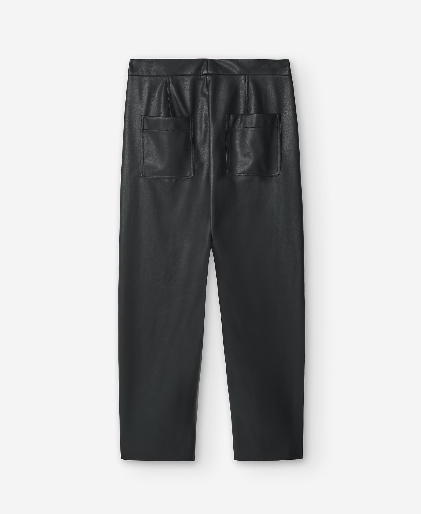 シンセティックレザーのストレートパンツ image number 7