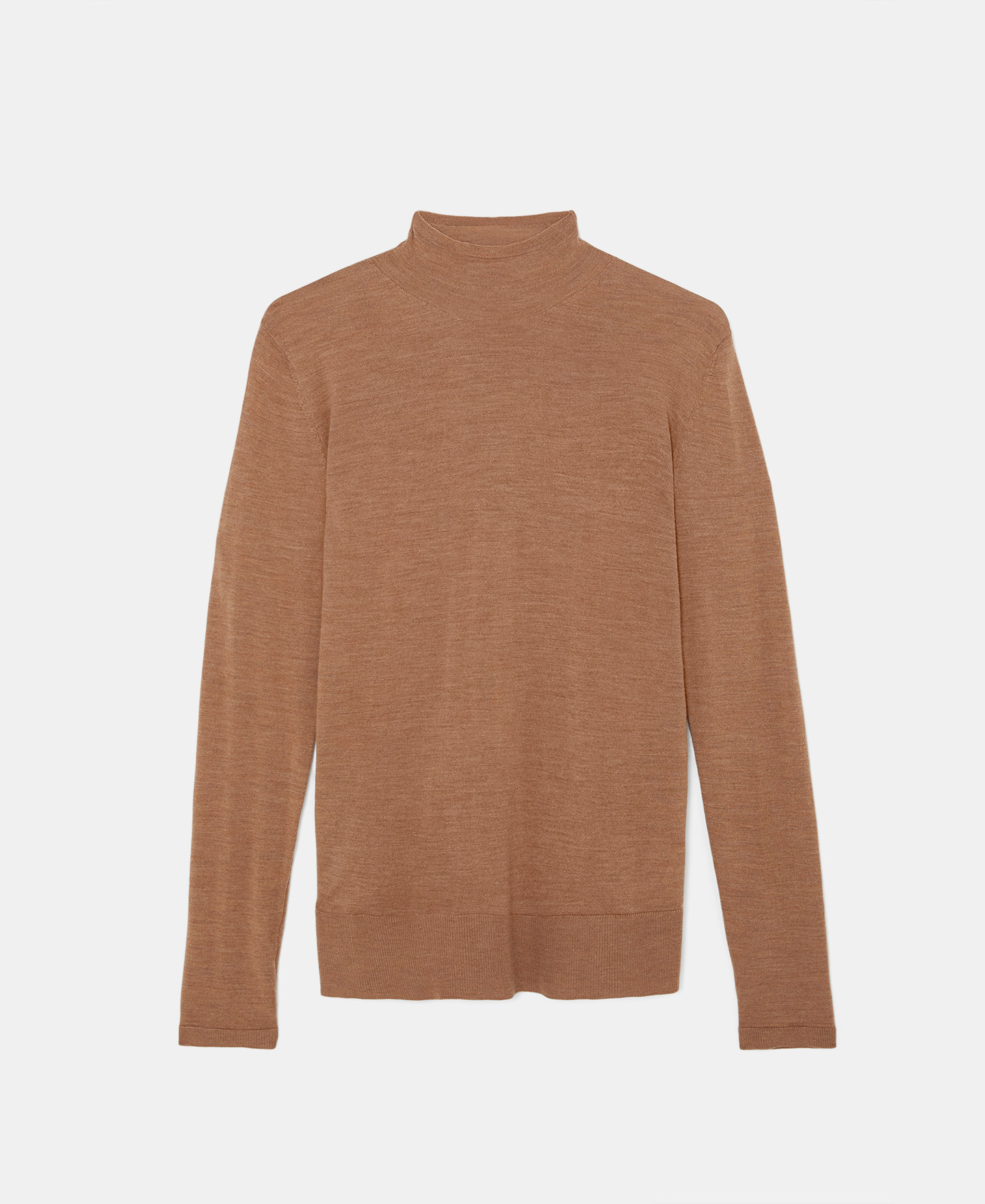 Jersey cuello alto en lana merino image number 4