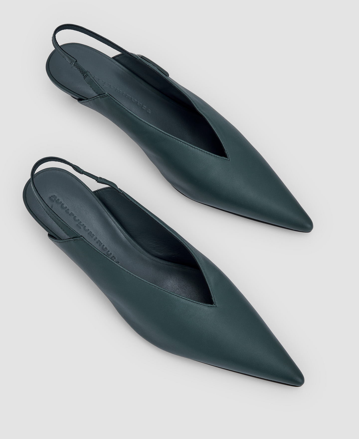 Leather slingback shoe image number 1
