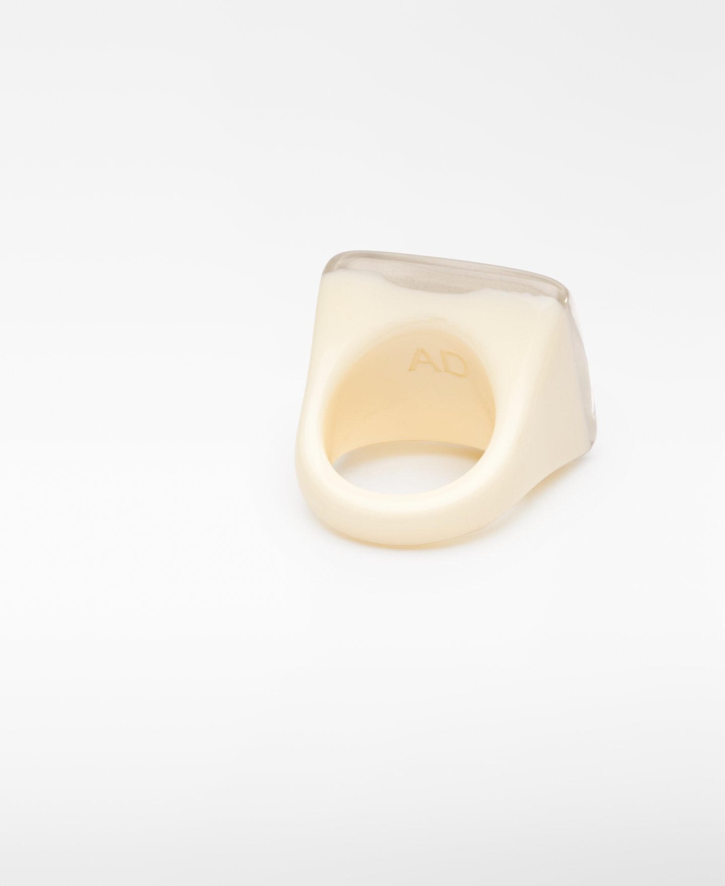 Marbled resin maxi ring image number 1