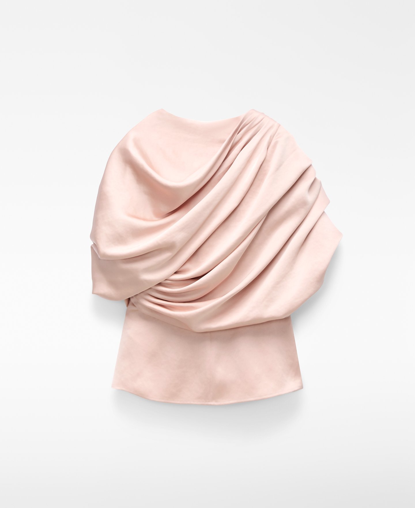 Top satinado drapeado image number 5