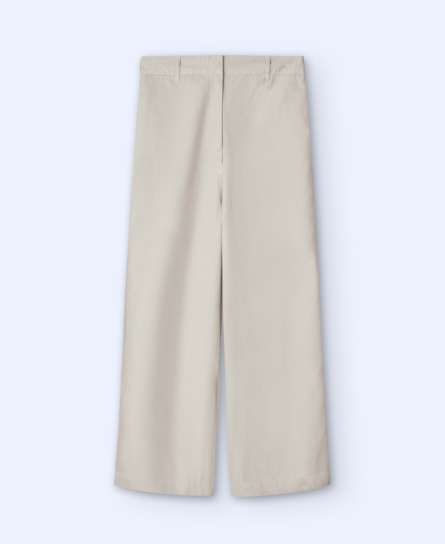 Linen and cotton wide chino trousers image number 4