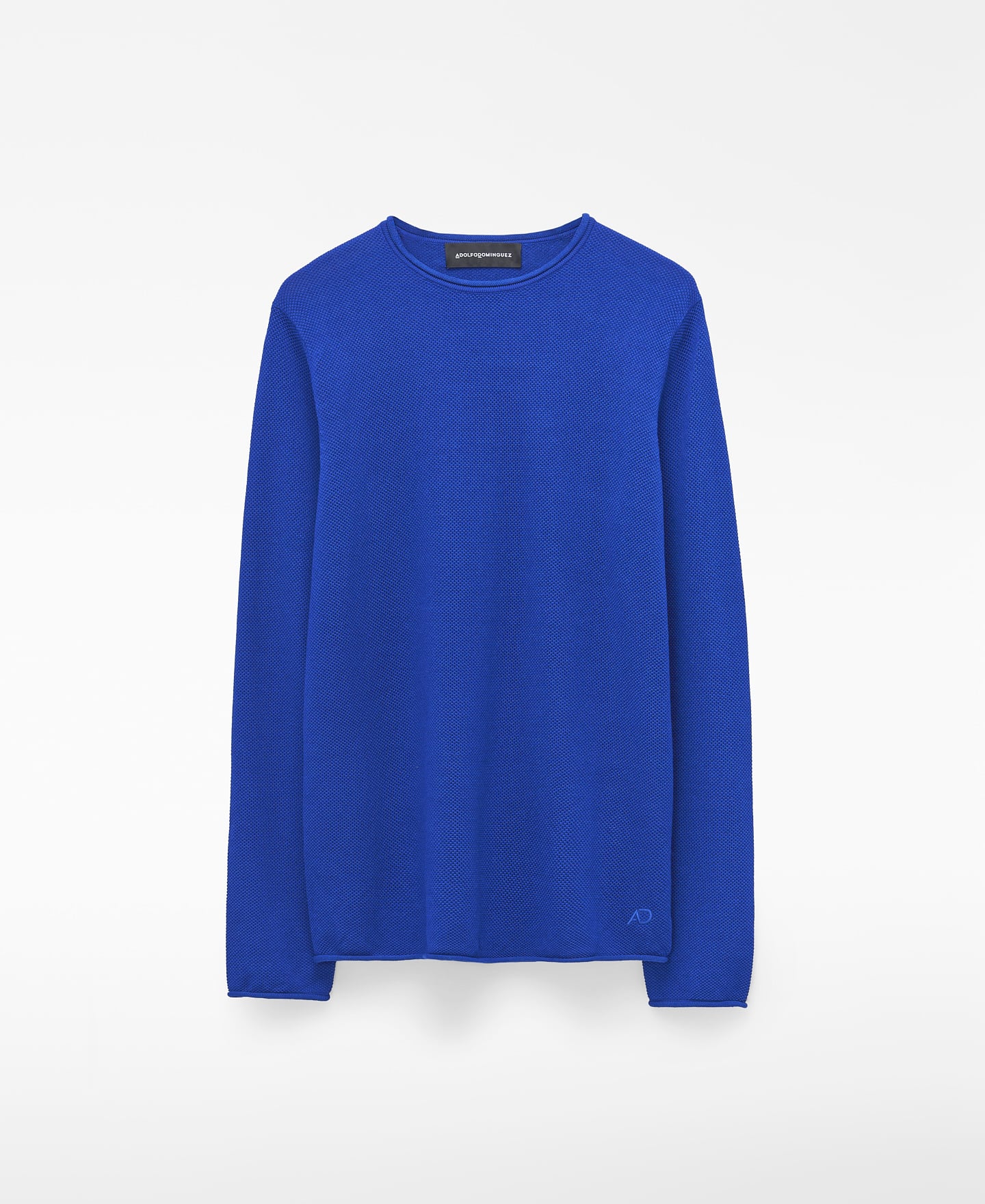 Rolled neck piqu&eacute; sweater image number 4