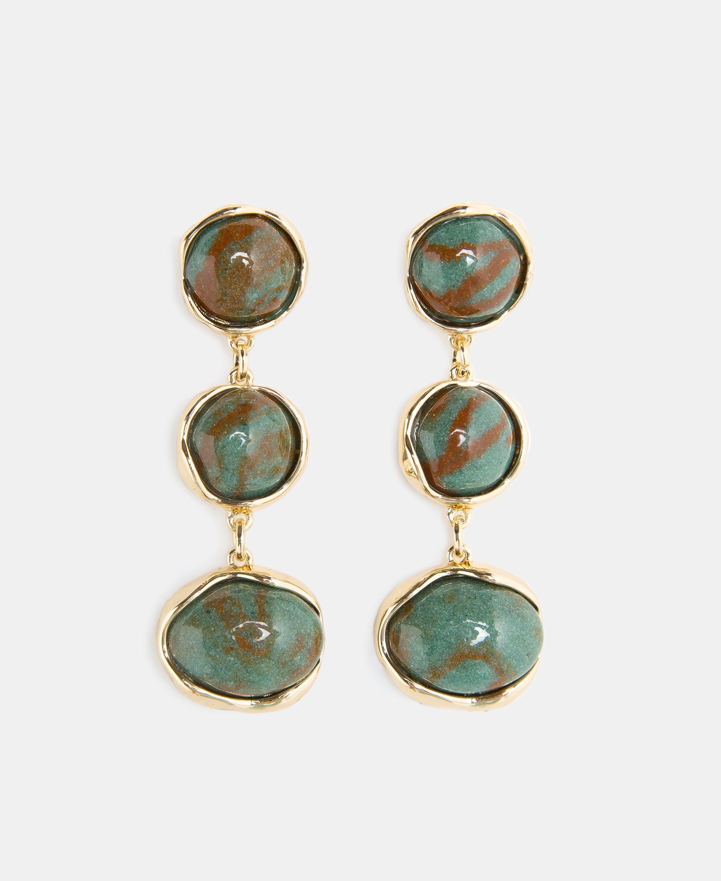 Author's resin chain link earrings image number 0