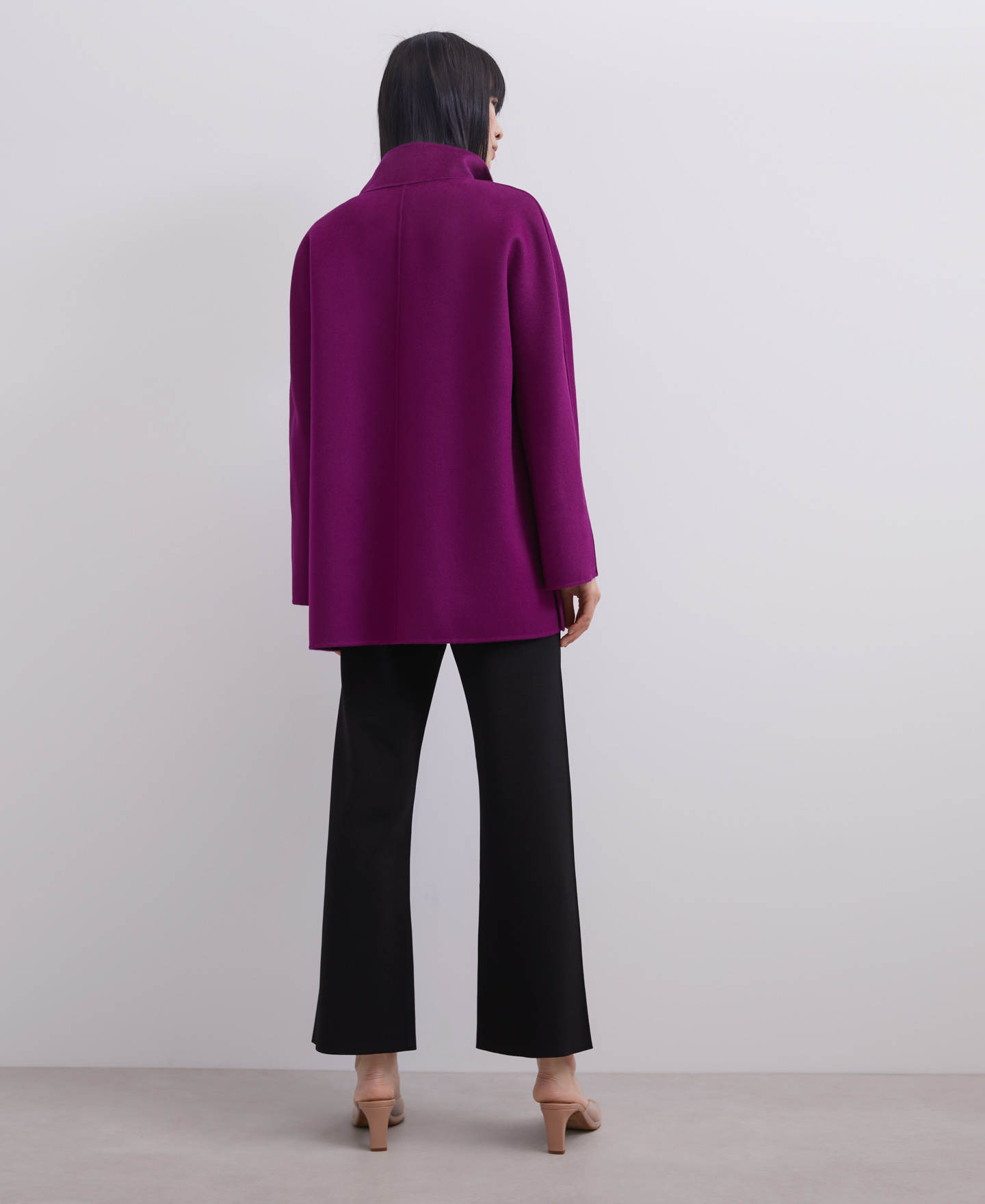 Double-face merino wool coat image number 1