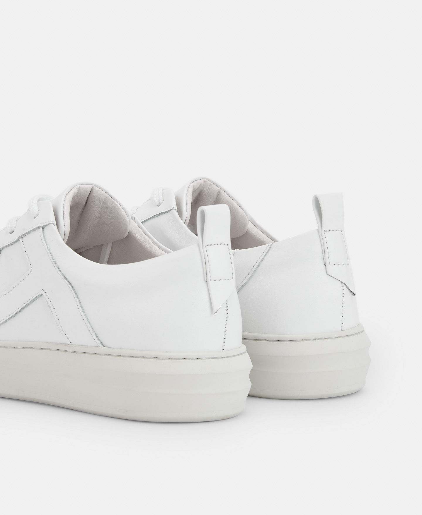 Logo leather sneaker image number 2