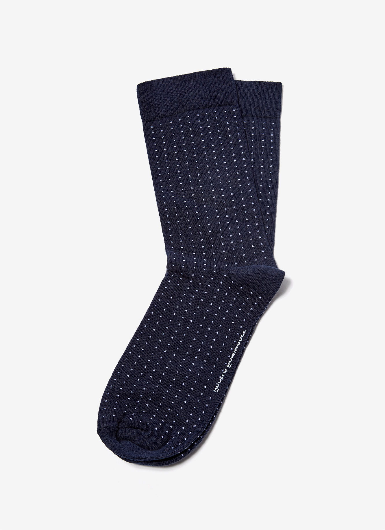 Ankle socks with pin dot print image number 0