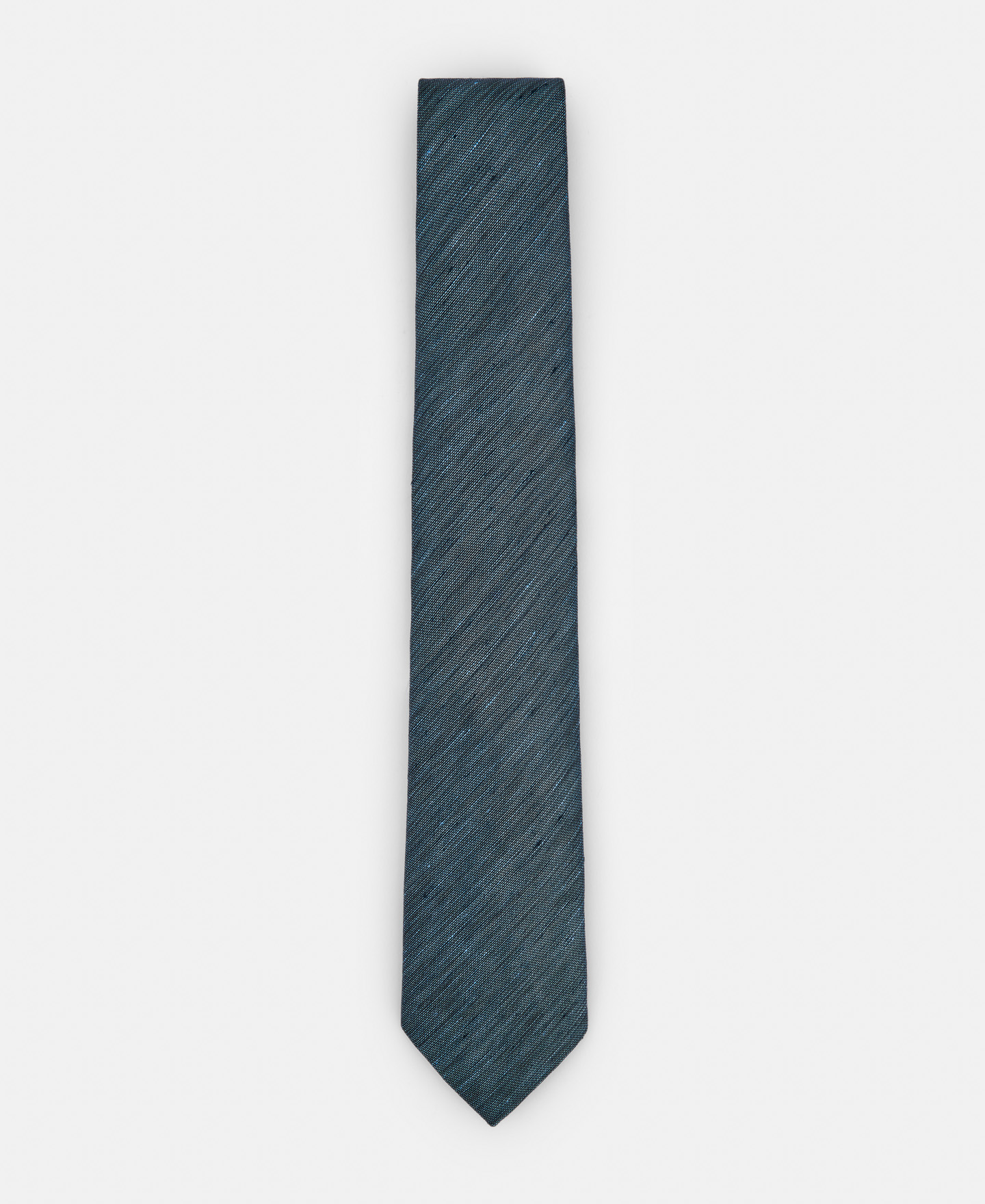Printed linen and silk necktie image number 0