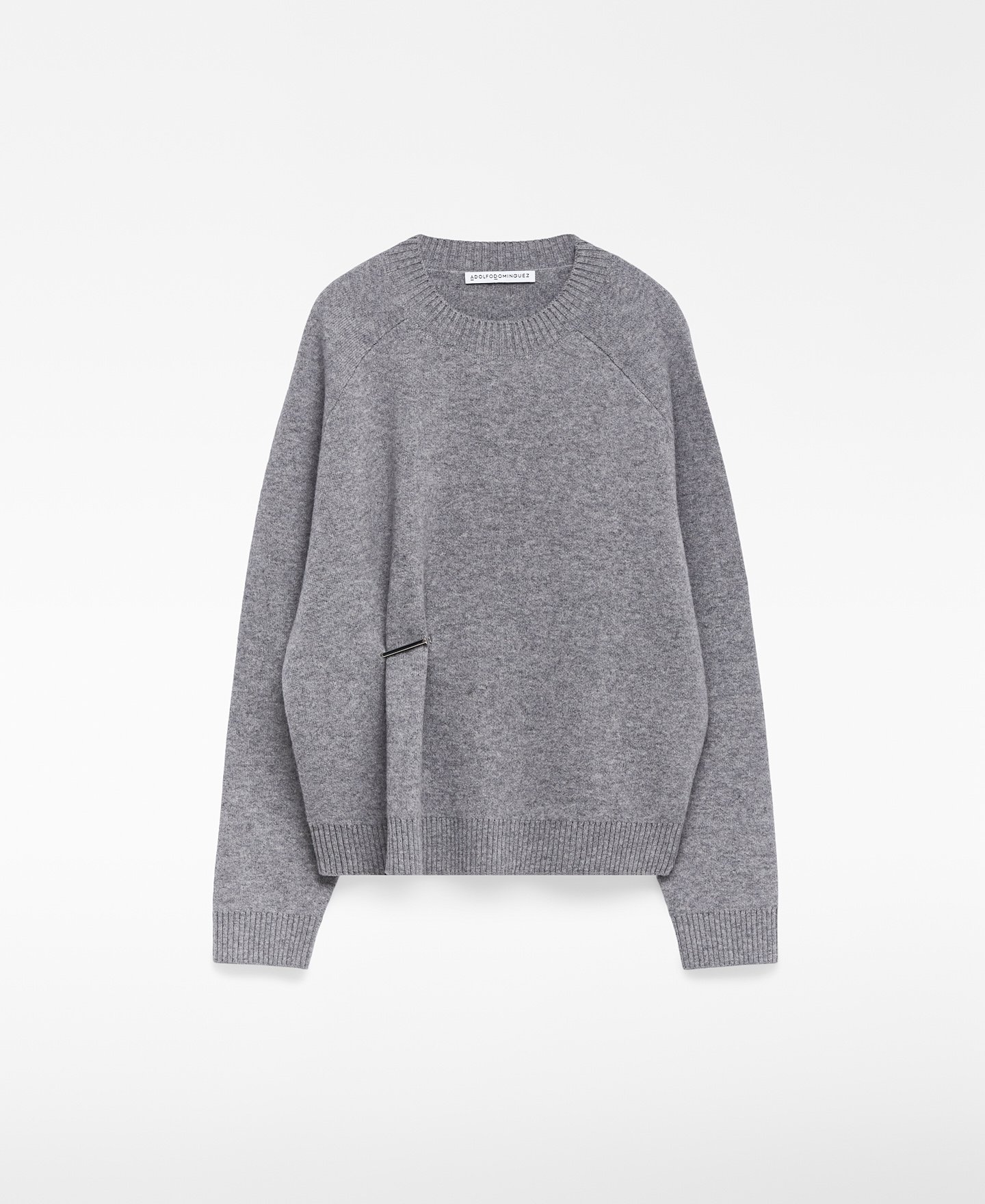 Wool sweater with metal piece woman image number 4