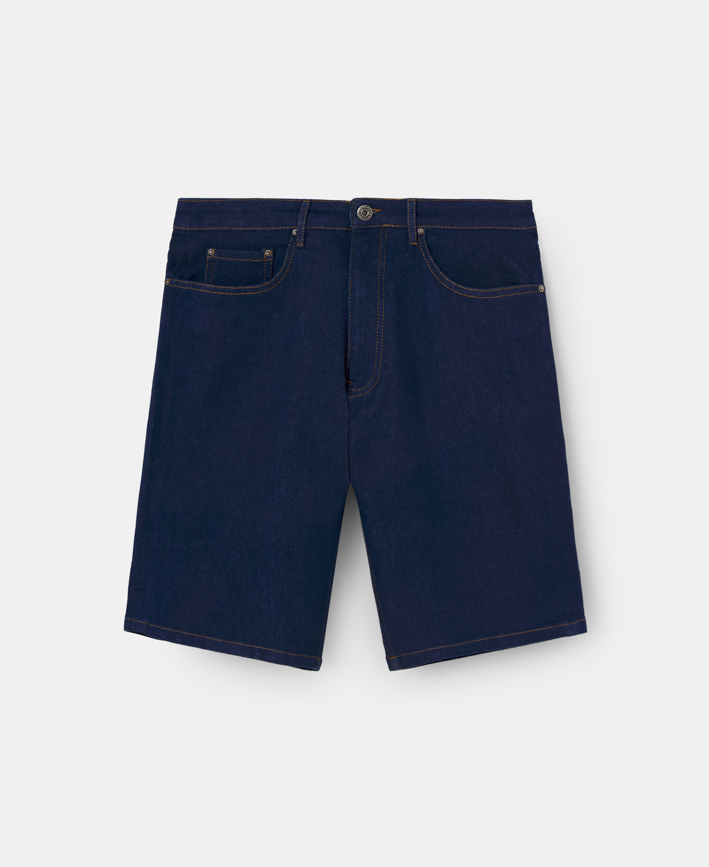 Denim bermuda shorts image number 4