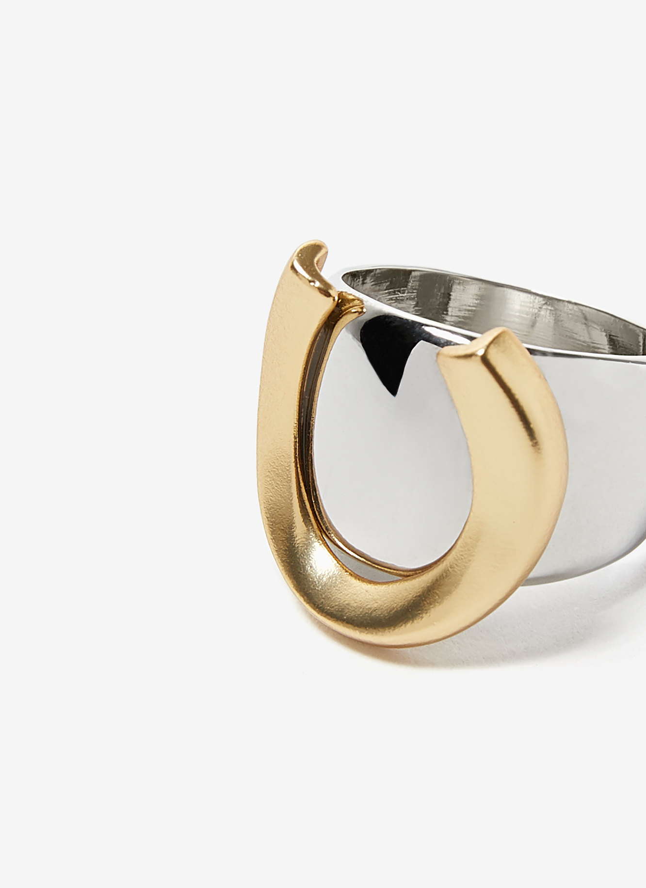 Ring with horseshoe detail image number 2