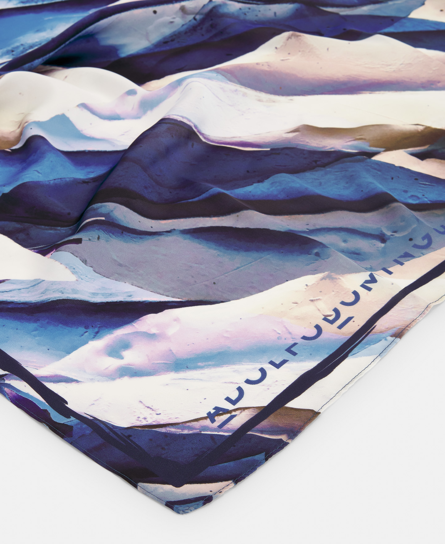 Square scarf with overlapping leaves image number 2