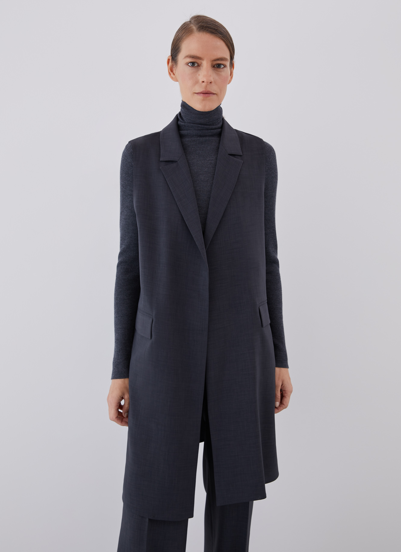 Long waistcoat with notched lapels image number 0
