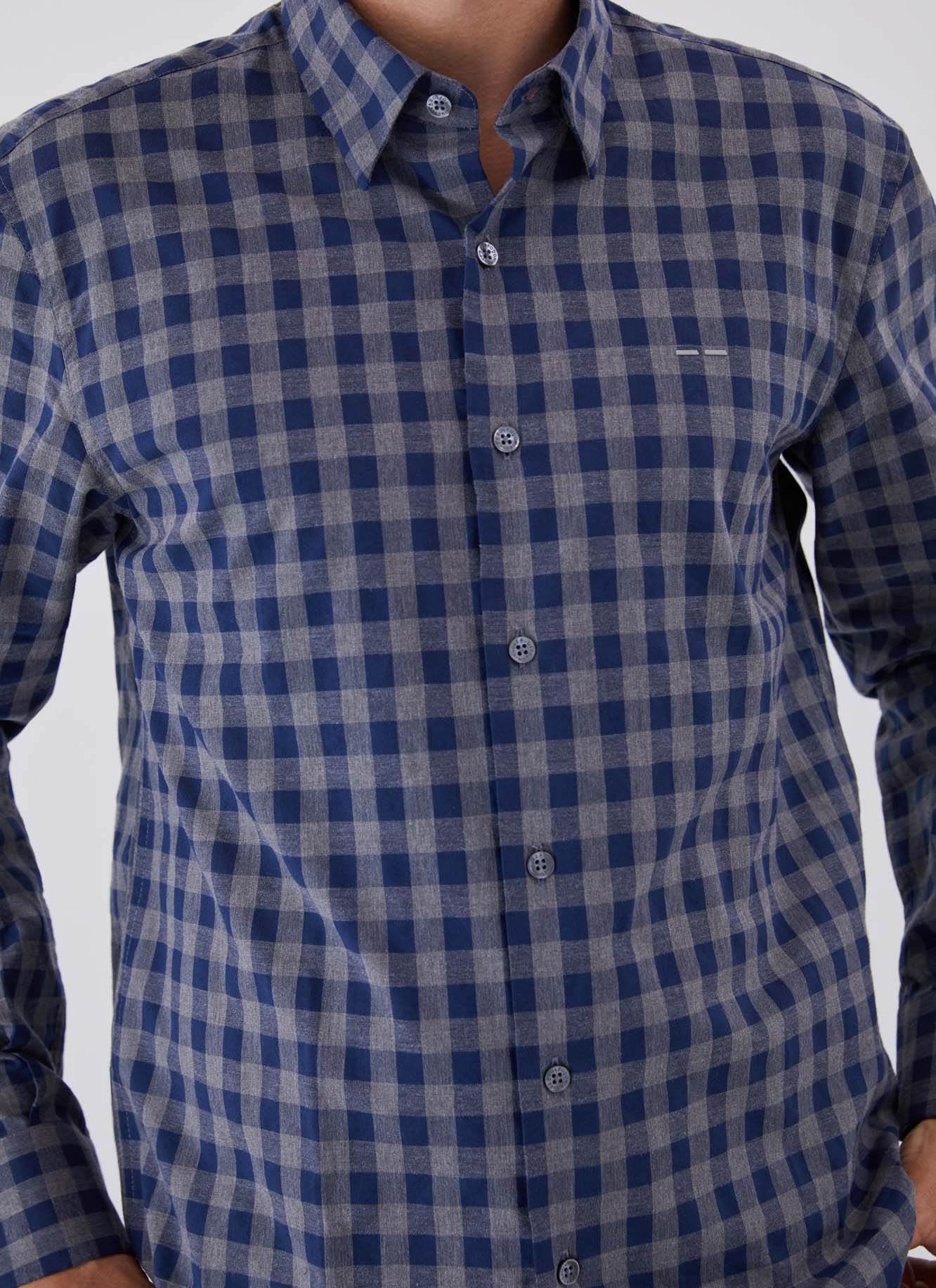 Checked cotton shirt image number 2