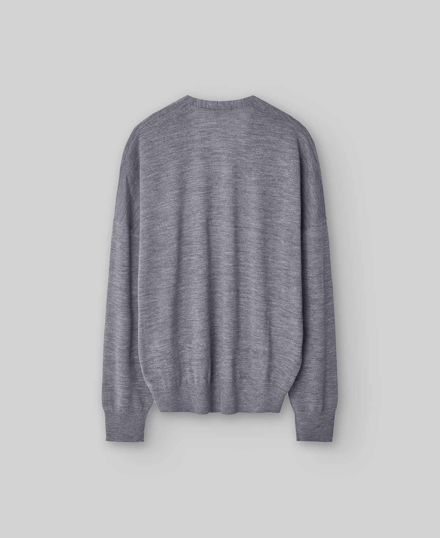 Jersey cuello pico lana merino mujer image number 5