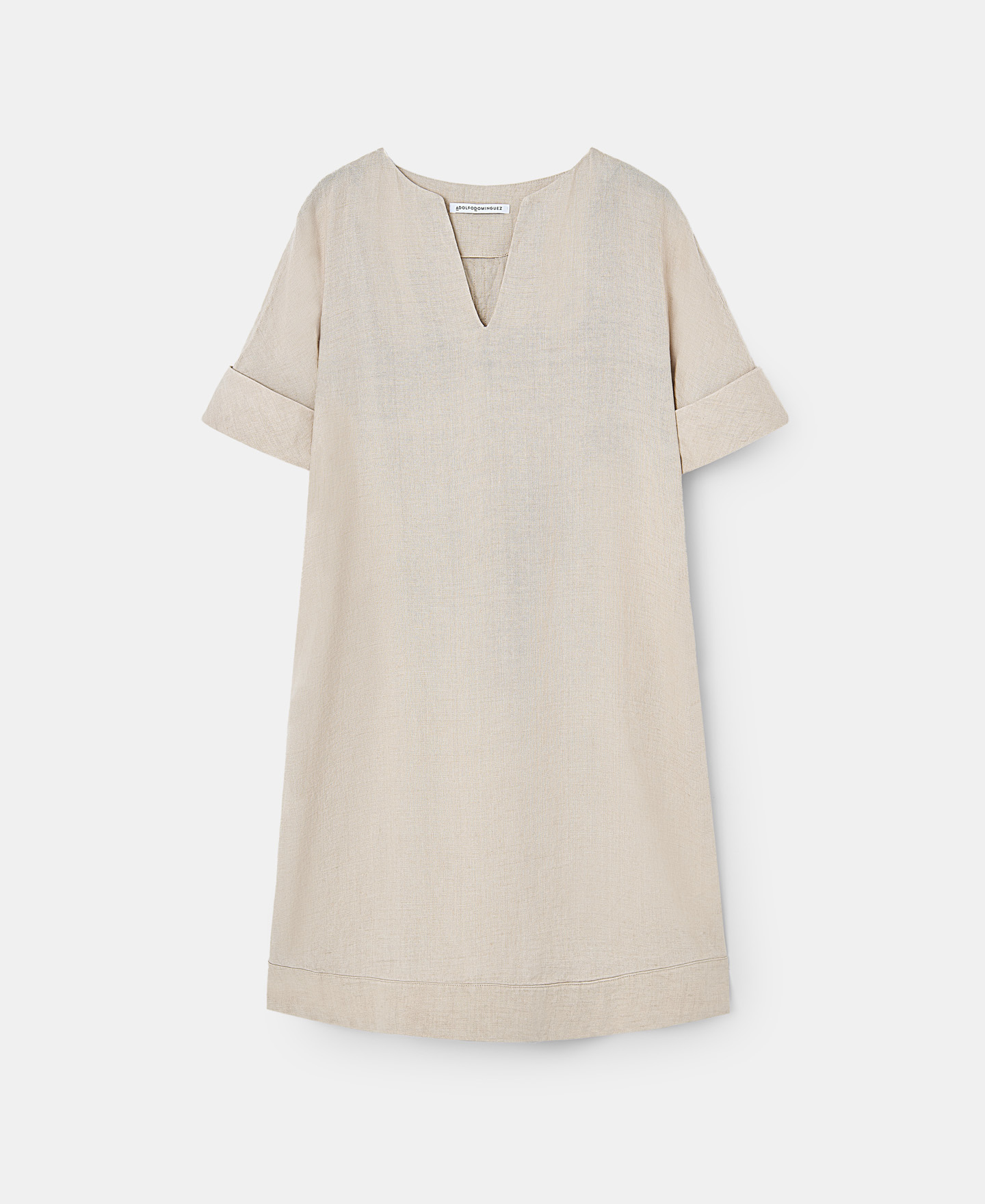 A-line European linen dress image number 4