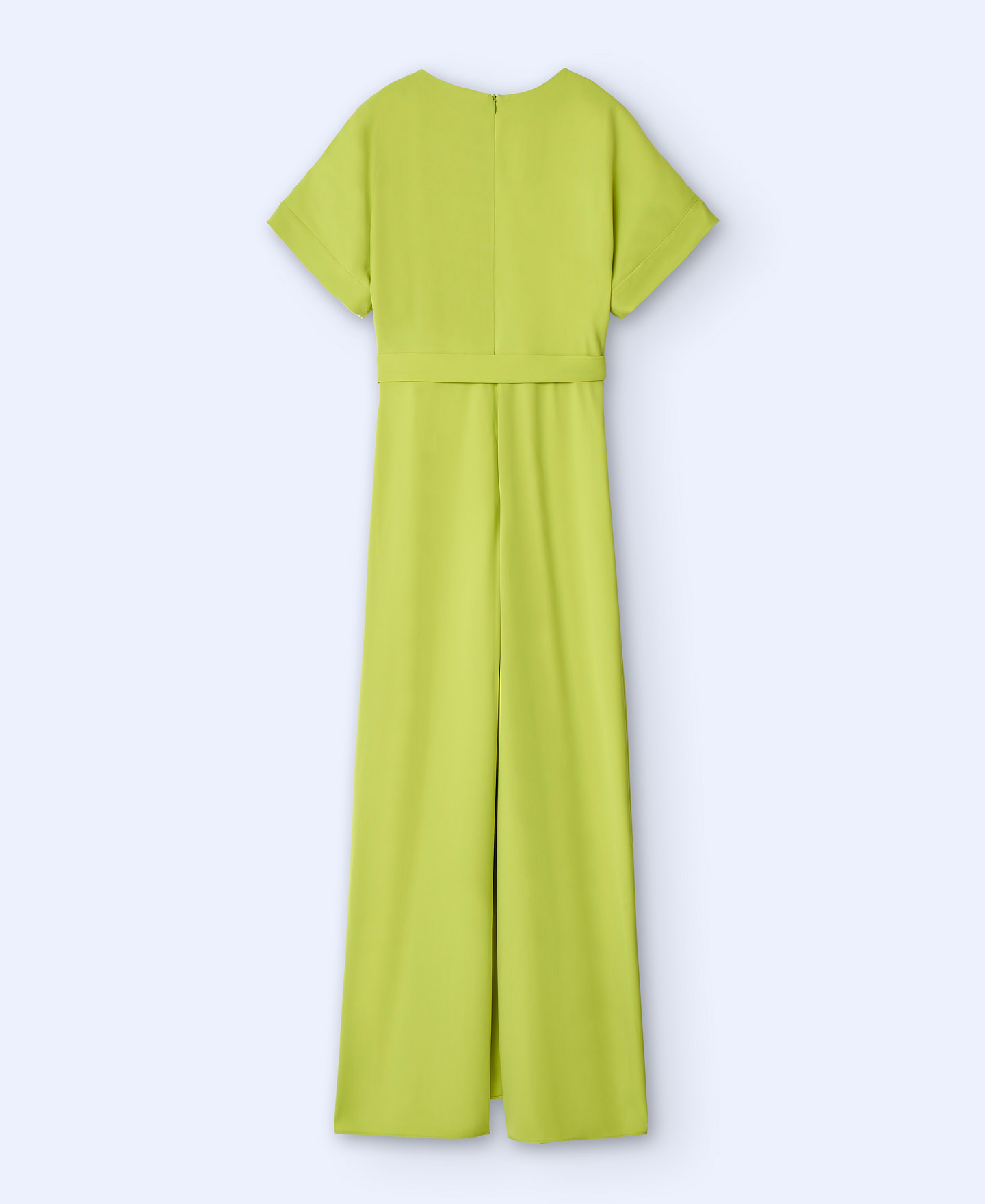 V-neckline monochromatic jumpsuit image number 5