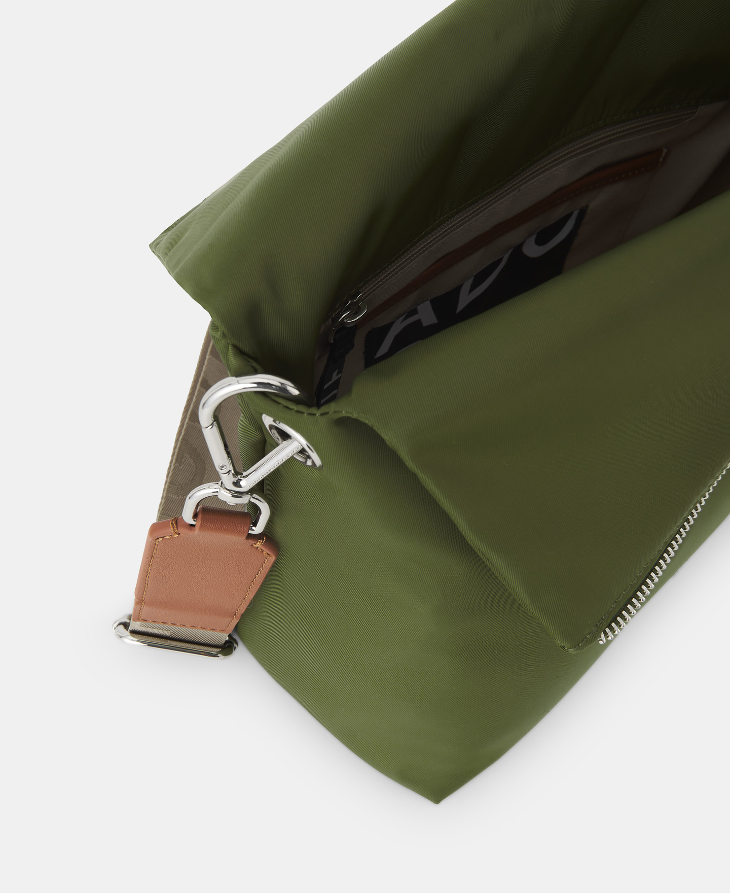 Nylon crossbody with zip closure image number 2