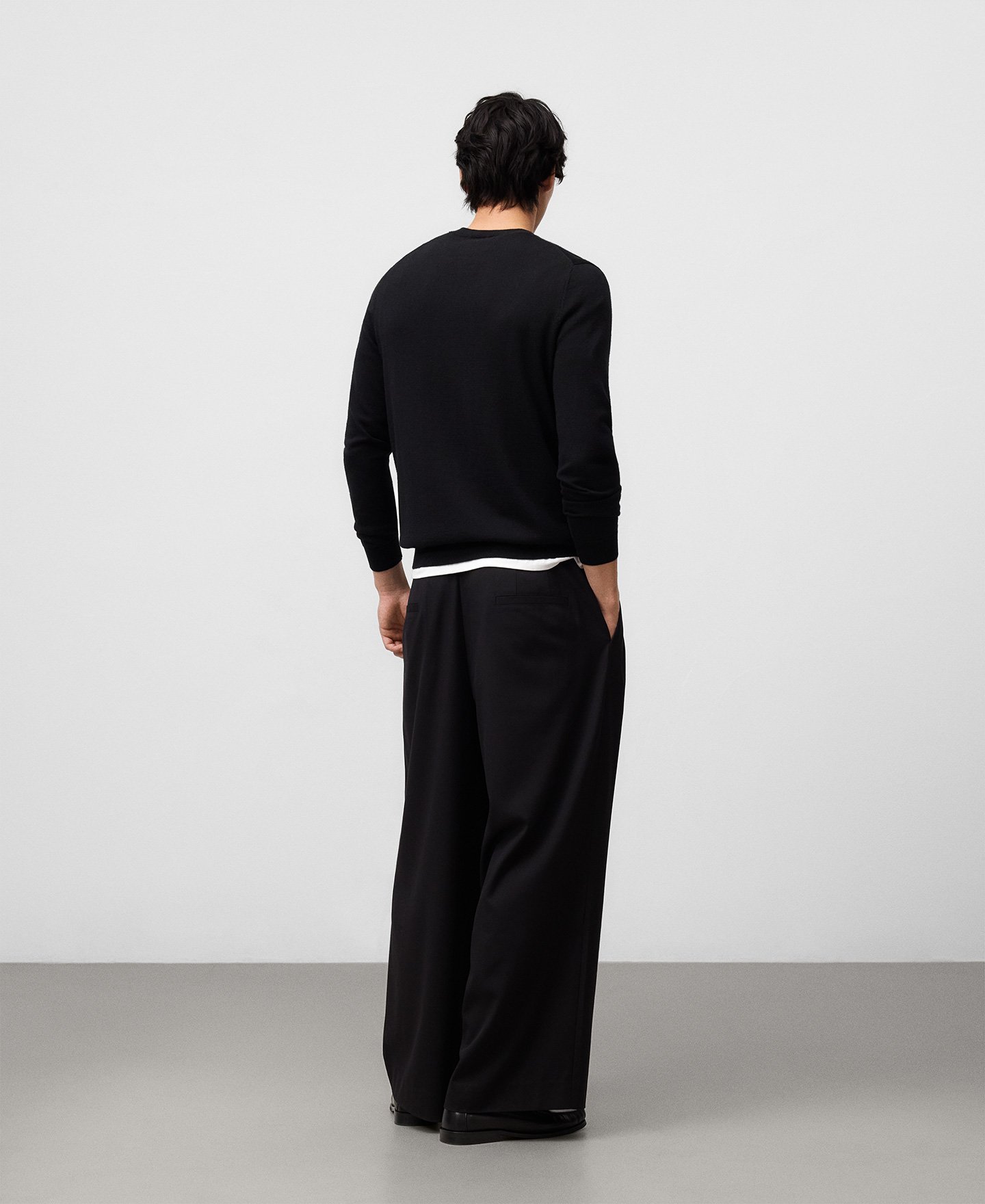 Jersey cuello caja lana merino hombre image number 2