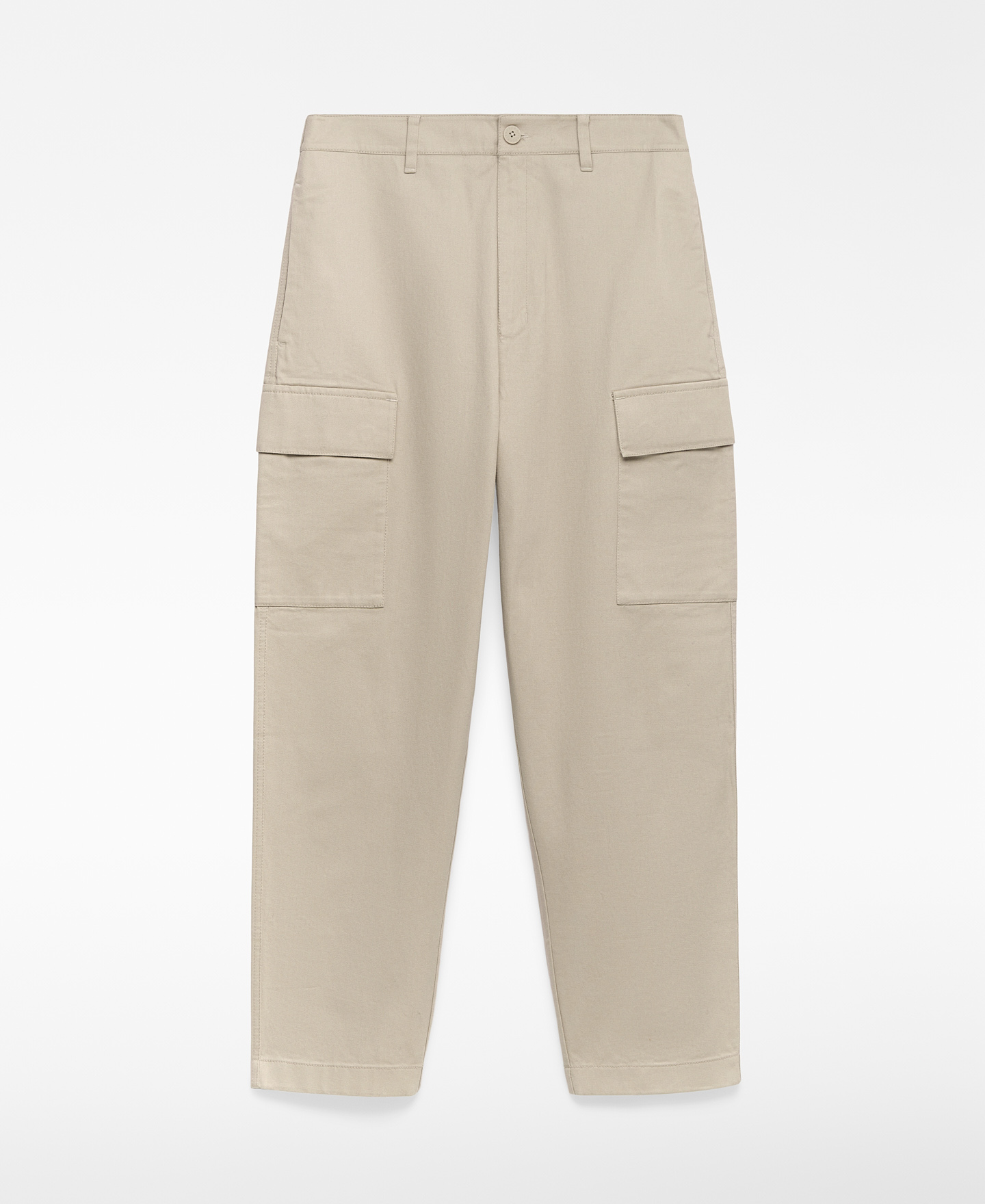Barrel fit cargo trousers man image number 4