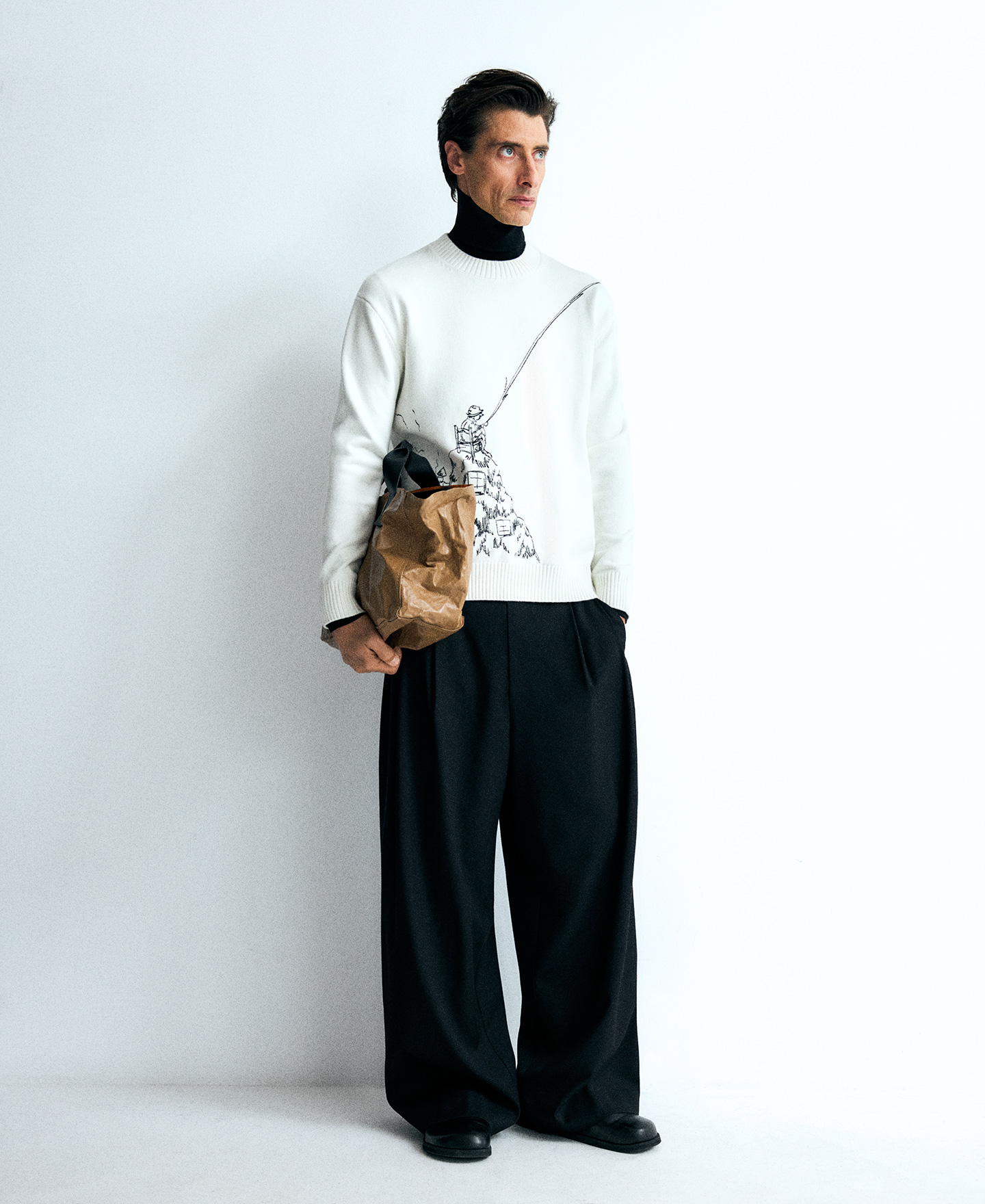 Embroidered sweater man image number 1