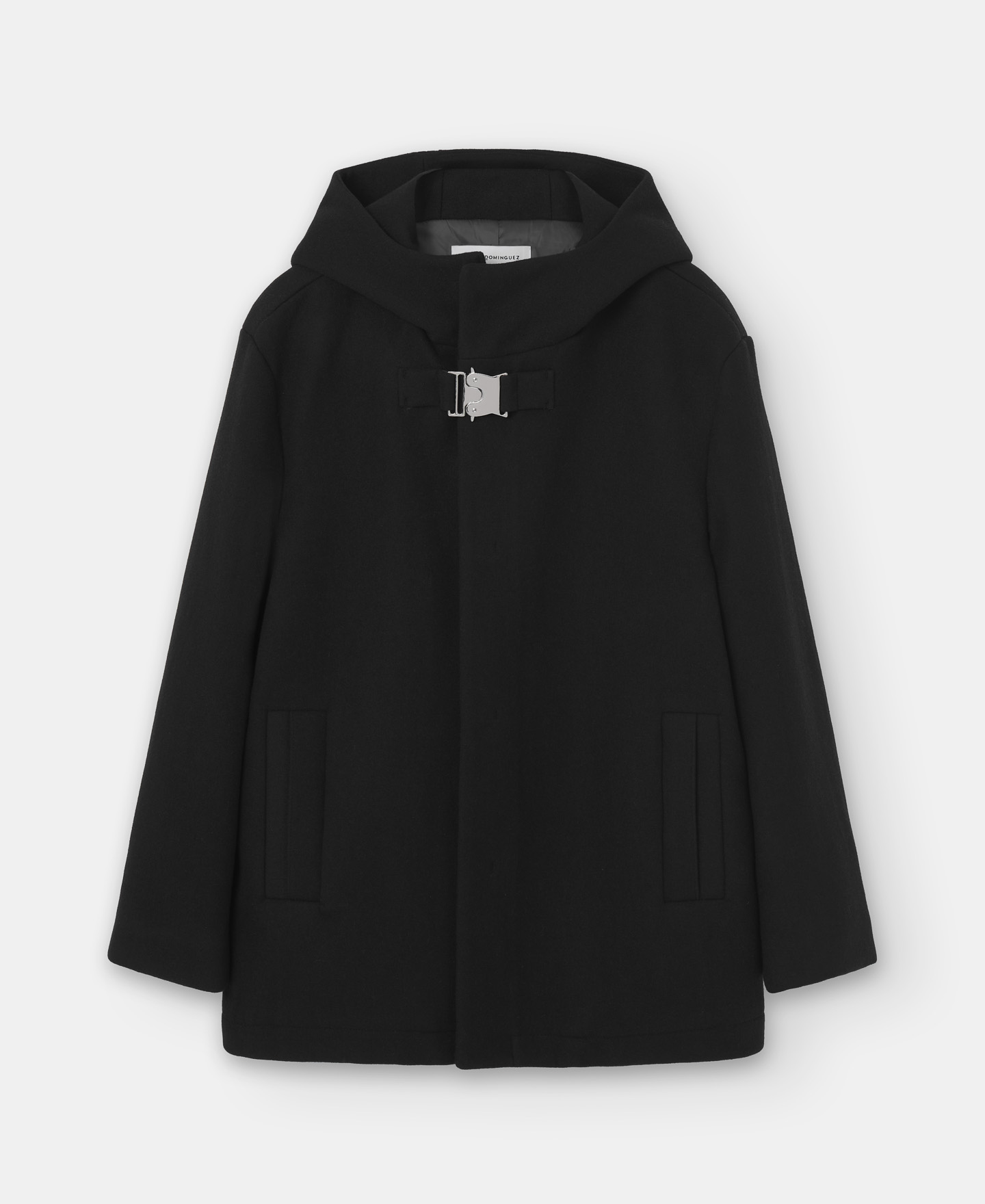 Jacket with hood and snap fastener image number 0